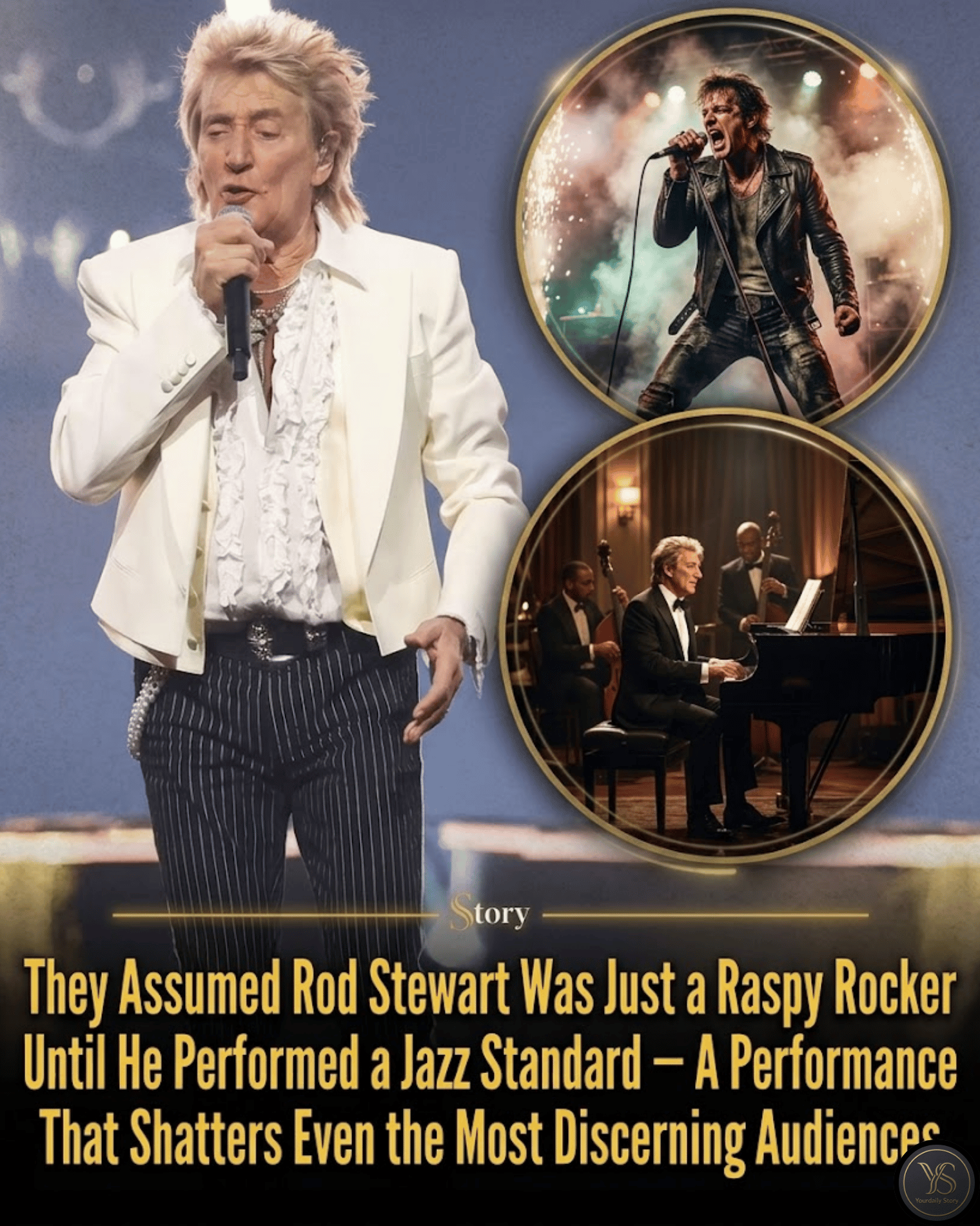 They Assumed Rod Stewart Was Just a Raspy Rocker Until He Performed a Jazz Standard — A Performance That Shatters Even the Most Discerning Audiences
