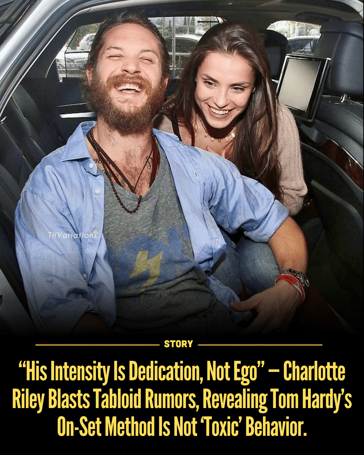“His Intensity Is Dedication, Not Ego” — Charlotte Riley Blasts Tabloid Rumors, Revealing Tom Hardy’s On-Set Method Is Not ‘Toxic’ Behavior.