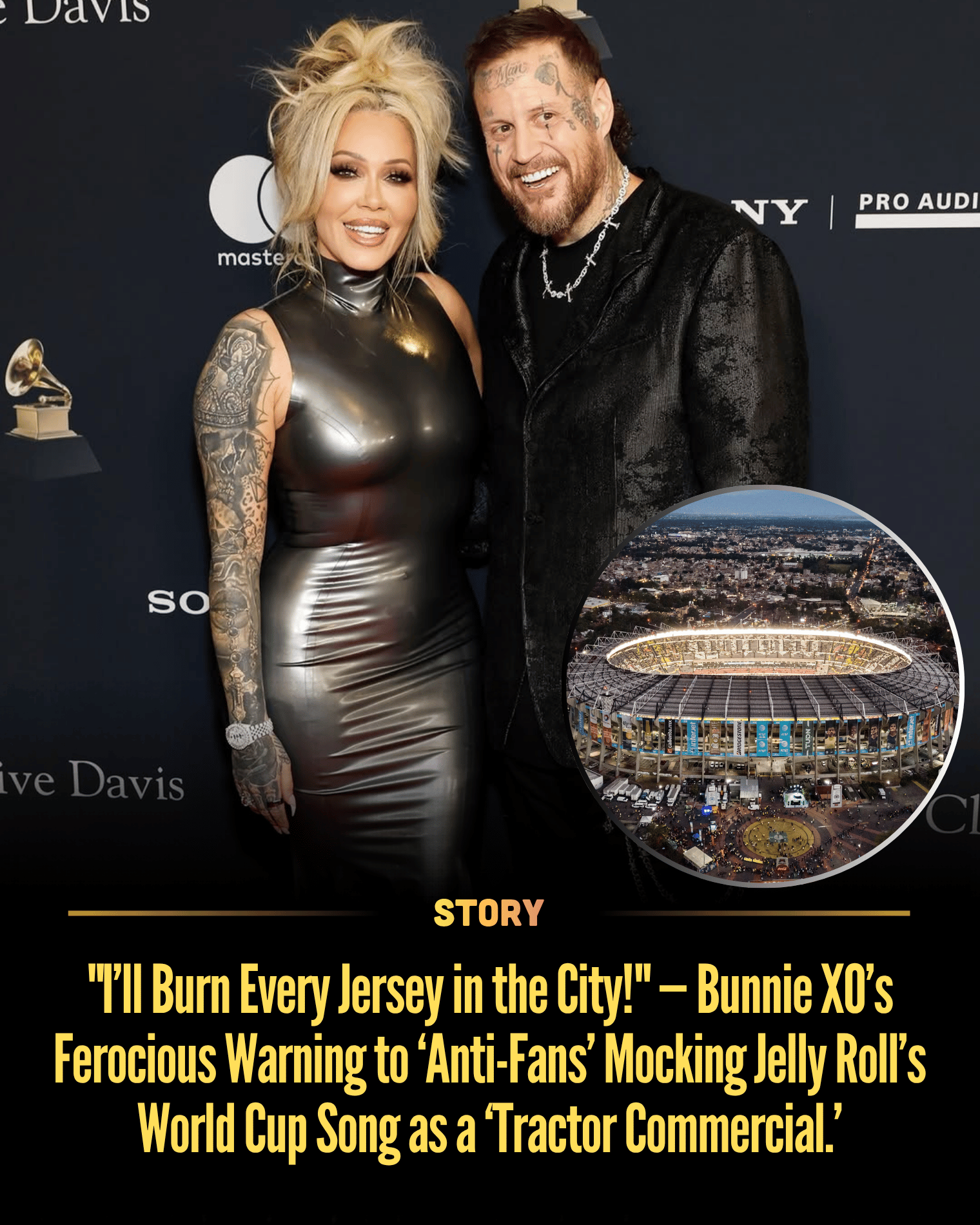 “I’ll Burn Every Jersey in the City!” — Bunnie XO’s Ferocious Warning to ‘Anti-Fans’ Mocking Jelly Roll’s World Cup Song as a ‘Tractor Commercial.’