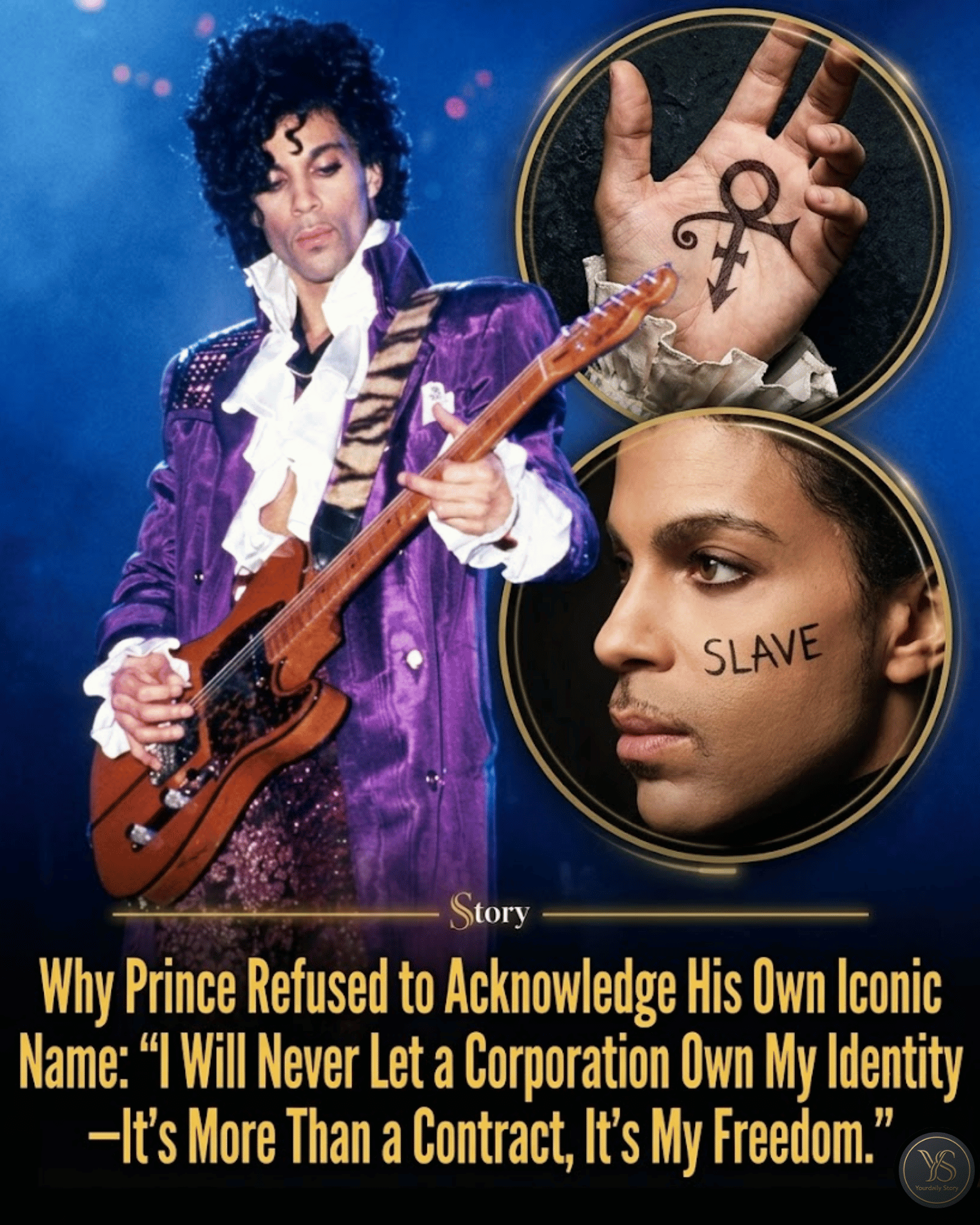 Why Prince Refused to Acknowledge His Own Iconic Name: “I Will Never Let a Corporation Own My Identity—It’s More Than a Contract, It’s My Freedom.”