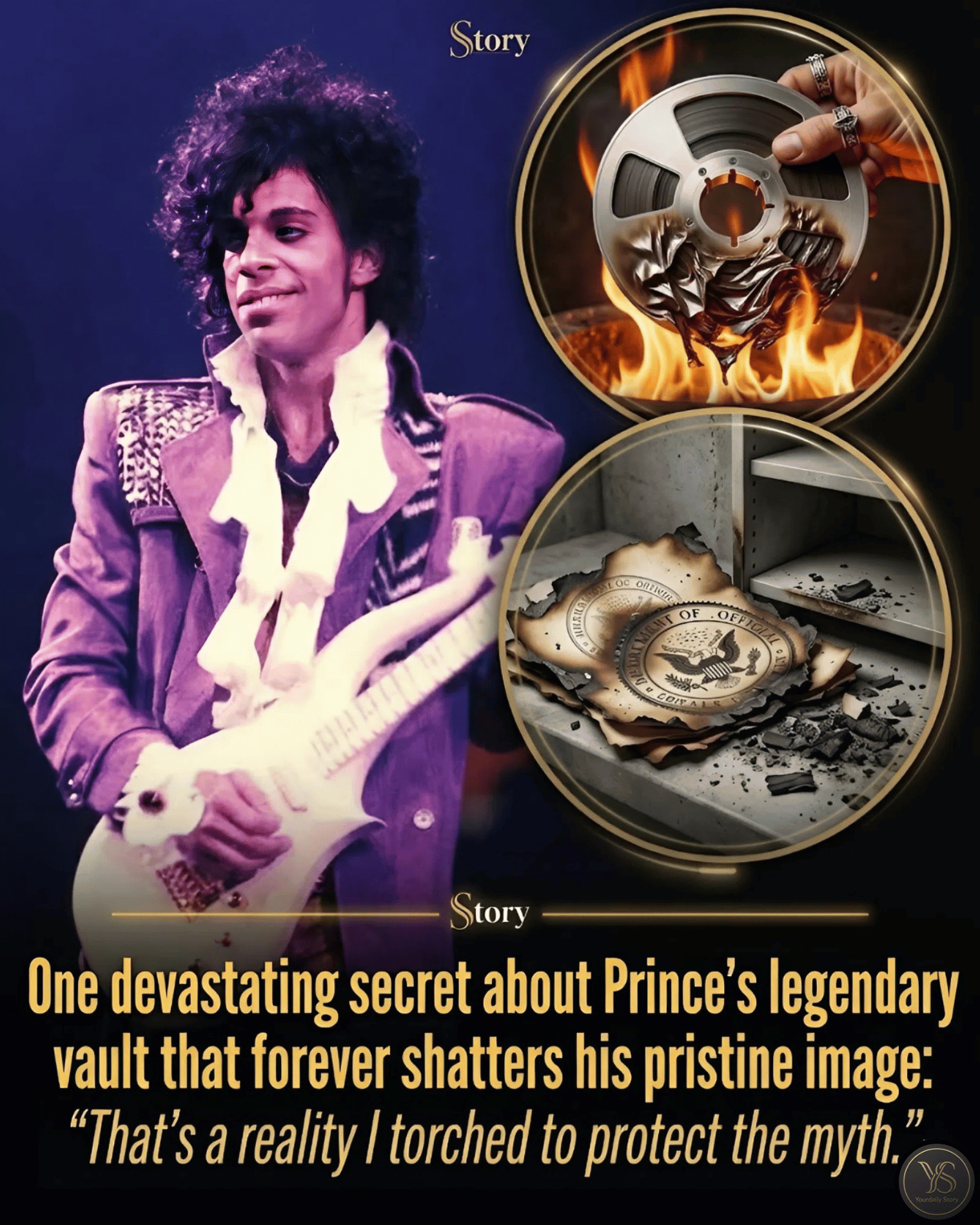 One devastating secret about Prince’s legendary vault that forever shatters his pristine image: “That’s a reality I torched to protect the myth.”