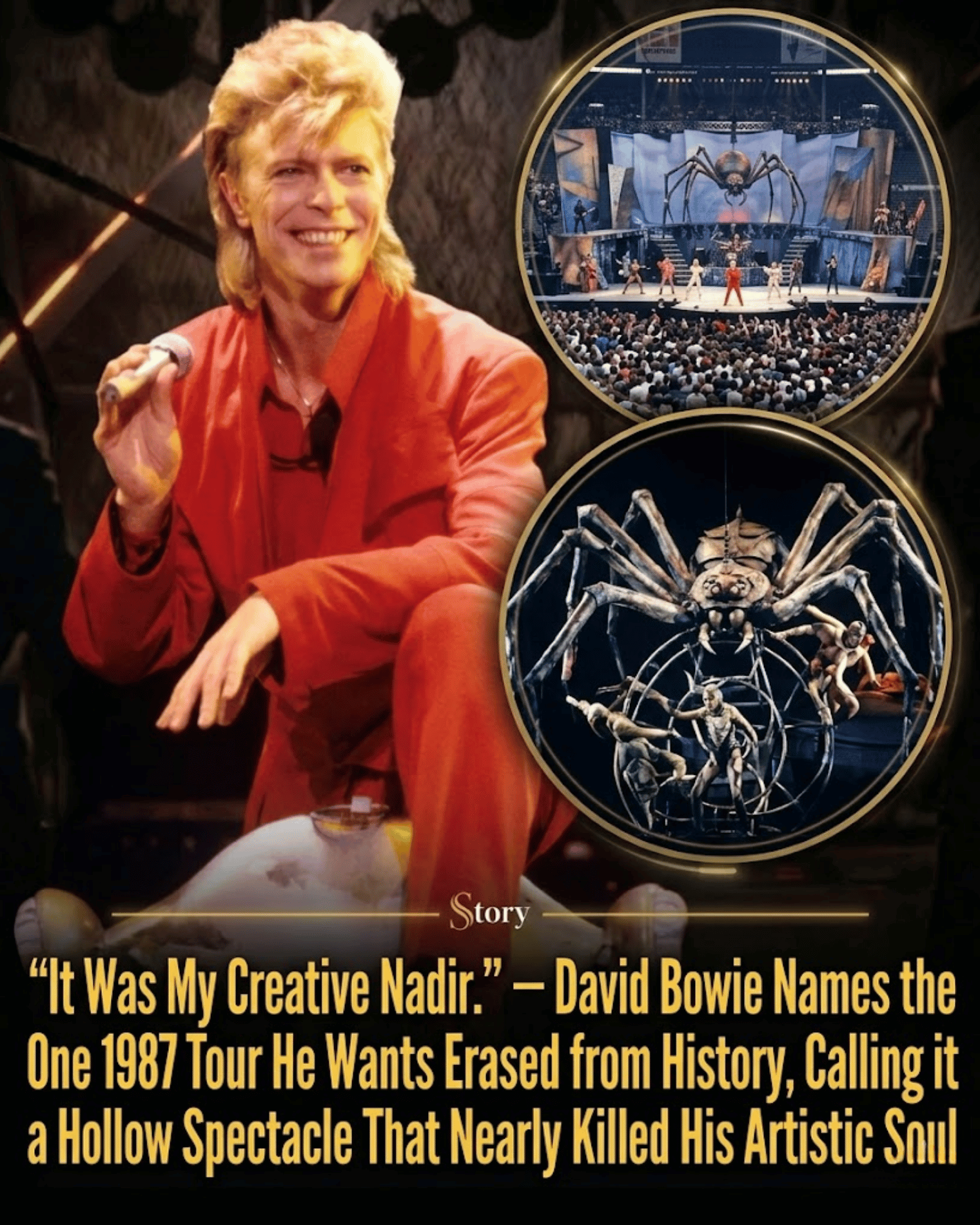 “It Was My Creative Nadir.” — David Bowie Names the One 1987 Tour He Wants Erased from History, Calling it a Hollow Spectacle That Nearly Killed His Artistic Soul.