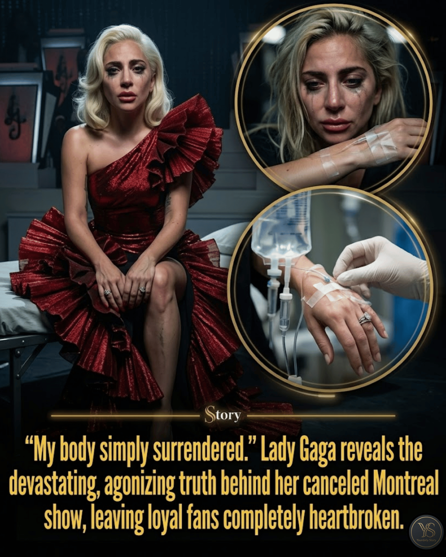 “My body simply surrendered.” Lady Gaga reveals the devastating, agonizing truth behind her canceled Montreal show, leaving loyal fans completely heartbroken.