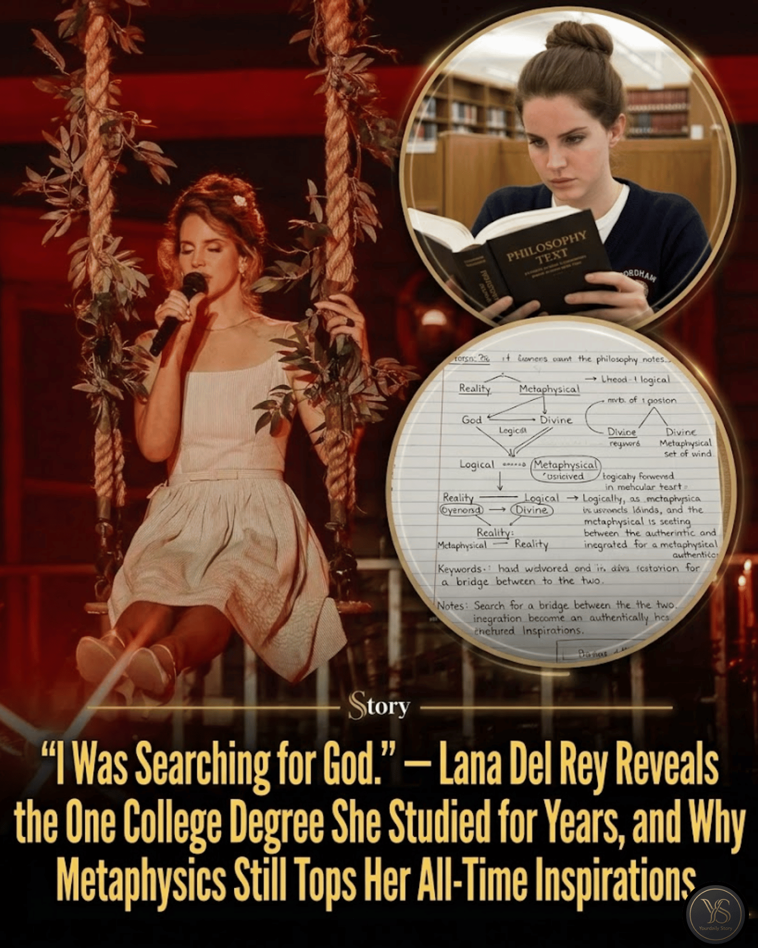 “I Was Searching for God.” — Lana Del Rey Reveals the One College Degree She Studied for Years, and Why Metaphysics Still Tops Her All-Time Inspirations.