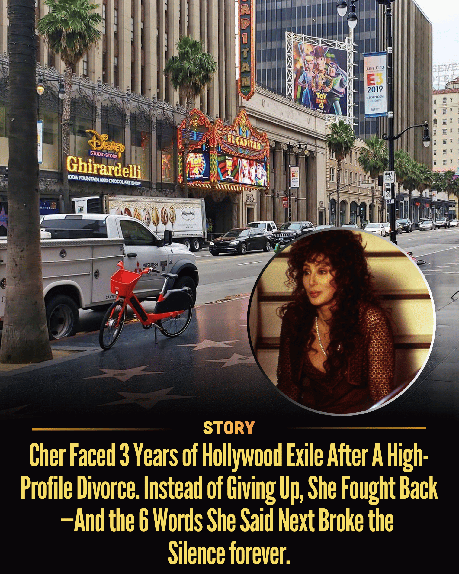 Cher Faced 3 Years of Hollywood Exile After A High-Profile Divorce. Instead of Giving Up, She Fought Back—And the 6 Words She Said Next Broke the Silence forever.