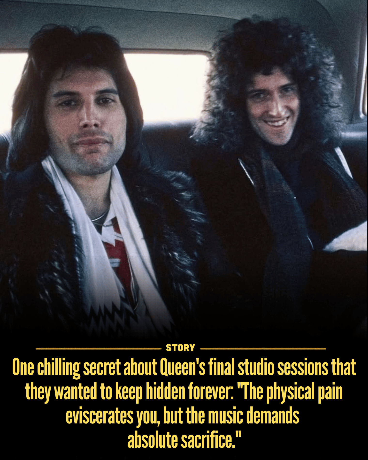 One chilling secret about Queen’s final studio sessions that they wanted to keep hidden forever: “The physical pain eviscerates you, but the music demands absolute sacrifice.”