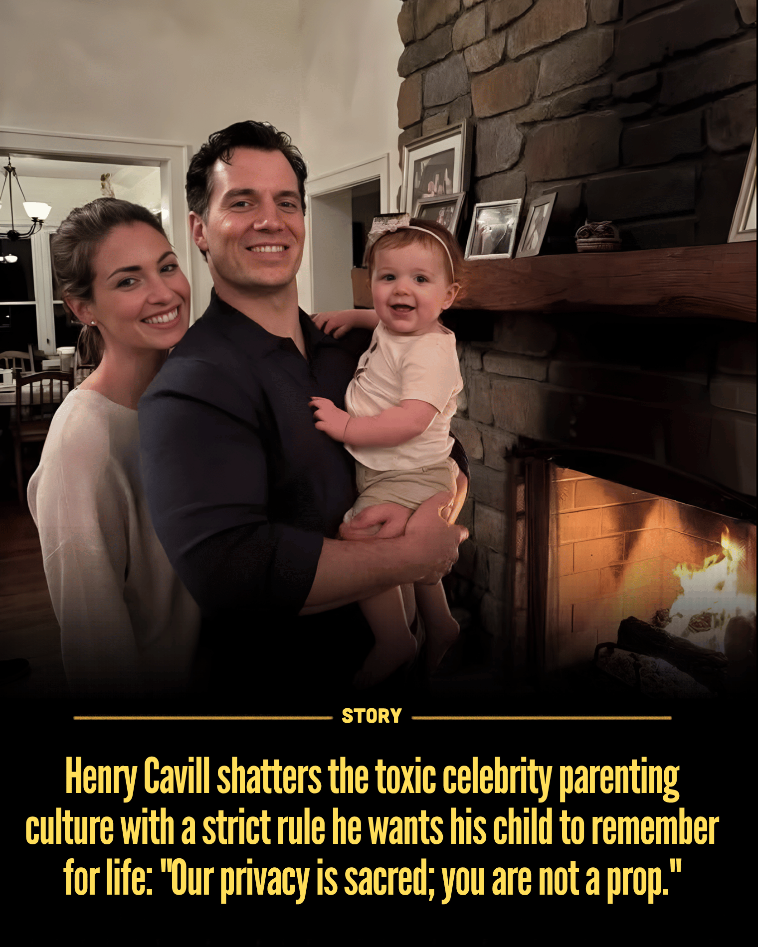 Henry Cavill shatters the toxic celebrity parenting culture with a strict rule he wants his child to remember for life: “Our privacy is sacred; you are not a prop.”