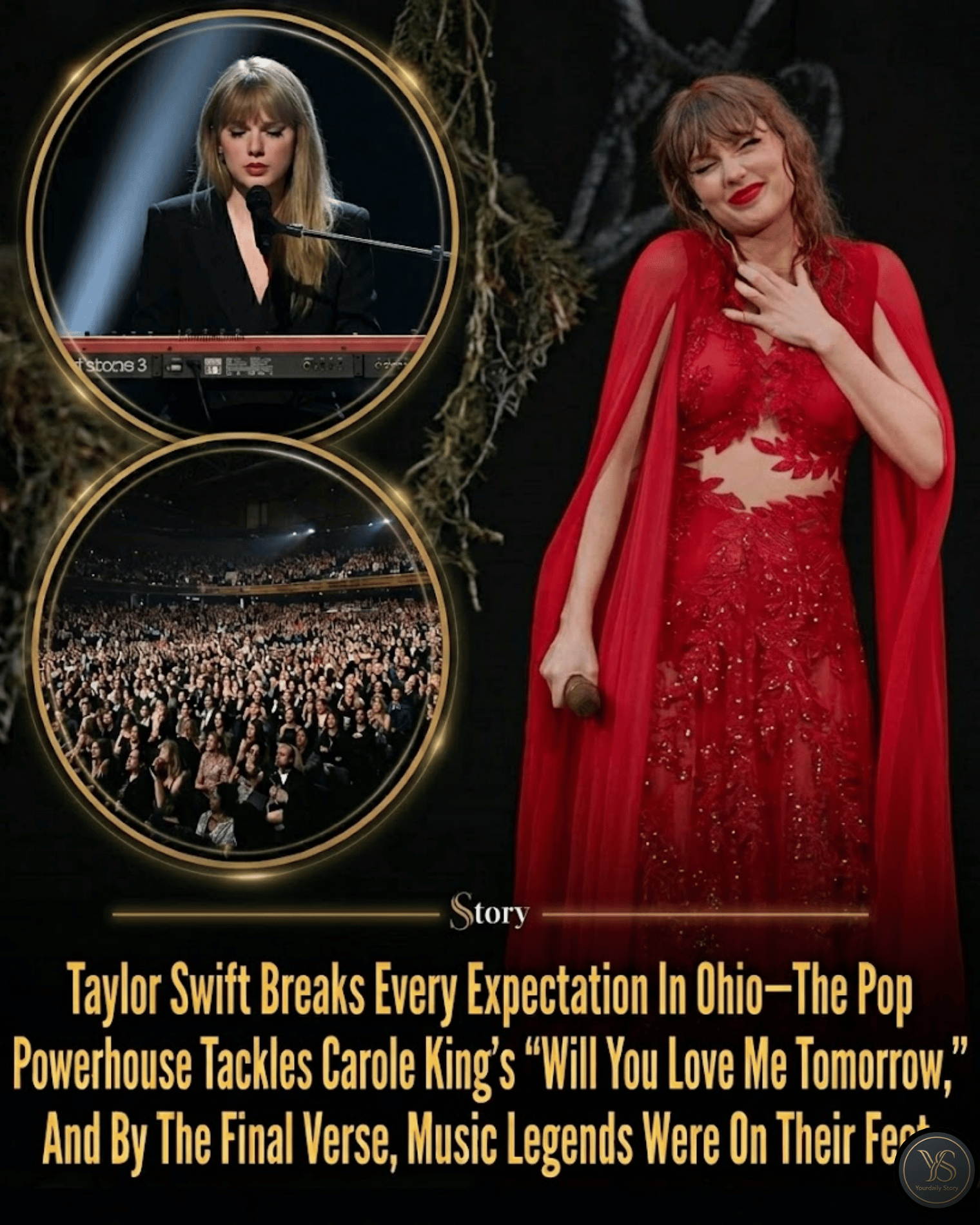 Taylor Swift Breaks Every Expectation In Ohio—The Pop Powerhouse Tackles Carole King’s “Will You Love Me Tomorrow,” And By The Final Verse, Music Legends Were On Their Feet.