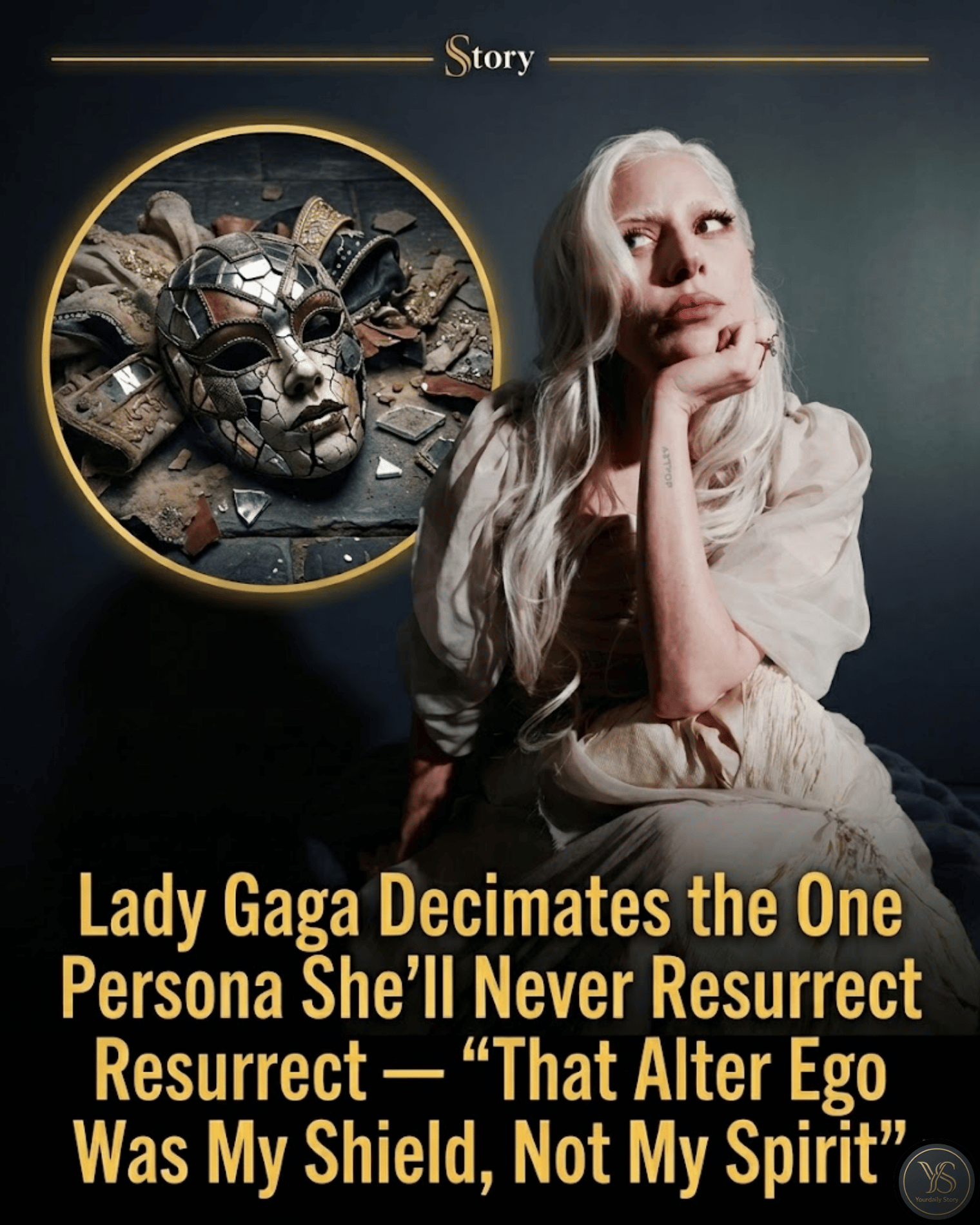 Lady Gaga Decimates the One Persona She’ll Never Resurrect — “That Alter Ego Was My Shield, Not My Spirit”