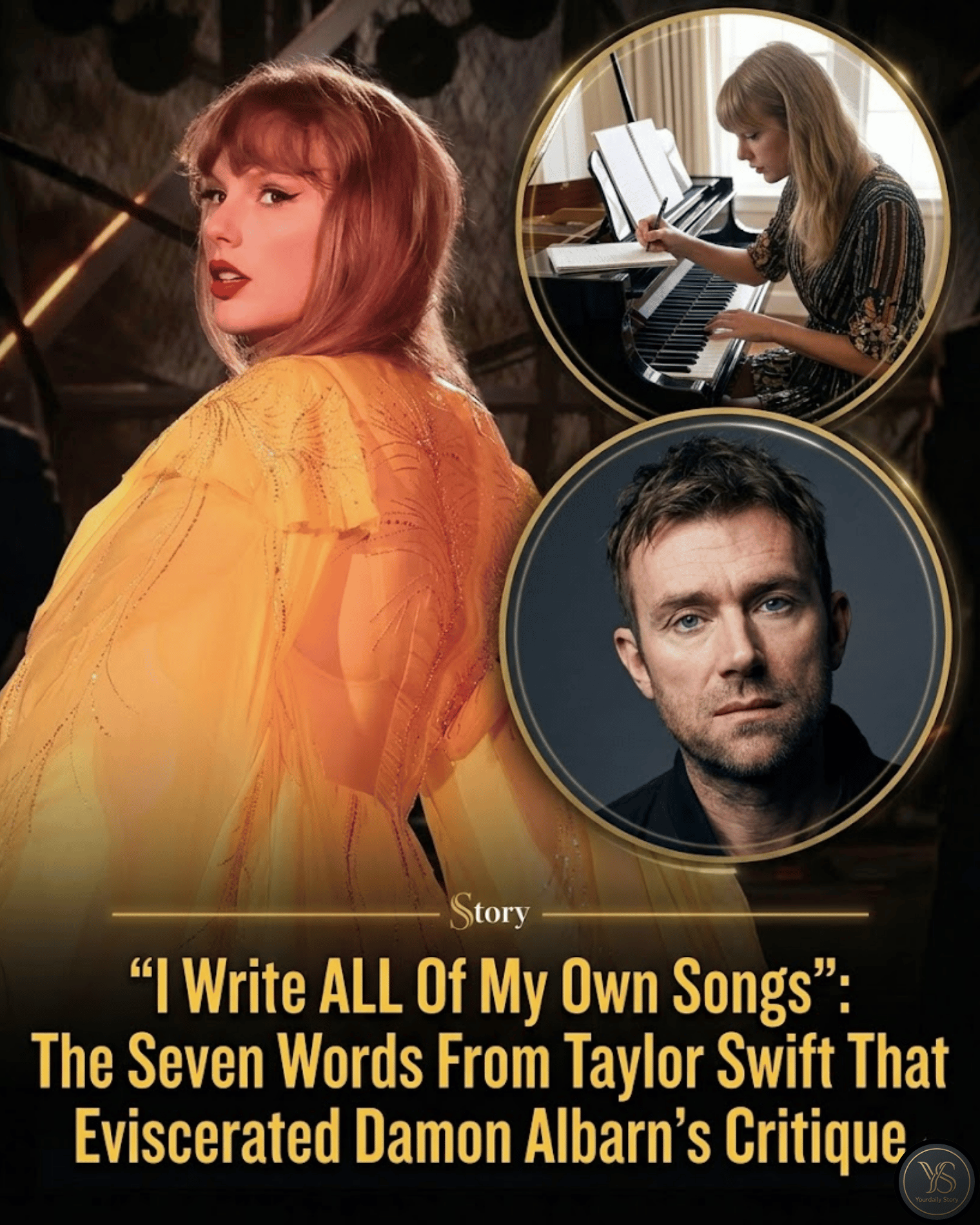 “I Write ALL Of My Own Songs”: The Seven Words From Taylor Swift That Eviscerated Damon Albarn’s Critique