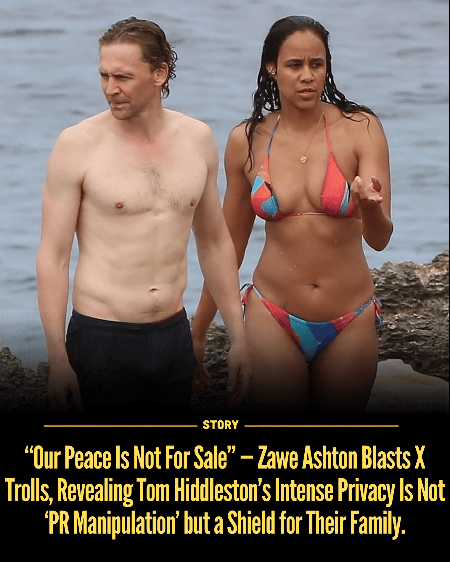 “Our Peace Is Not For Sale” — Zawe Ashton Blasts X Trolls, Revealing Tom Hiddleston’s Intense Privacy Is Not ‘PR Manipulation’ but a Shield for Their Family.