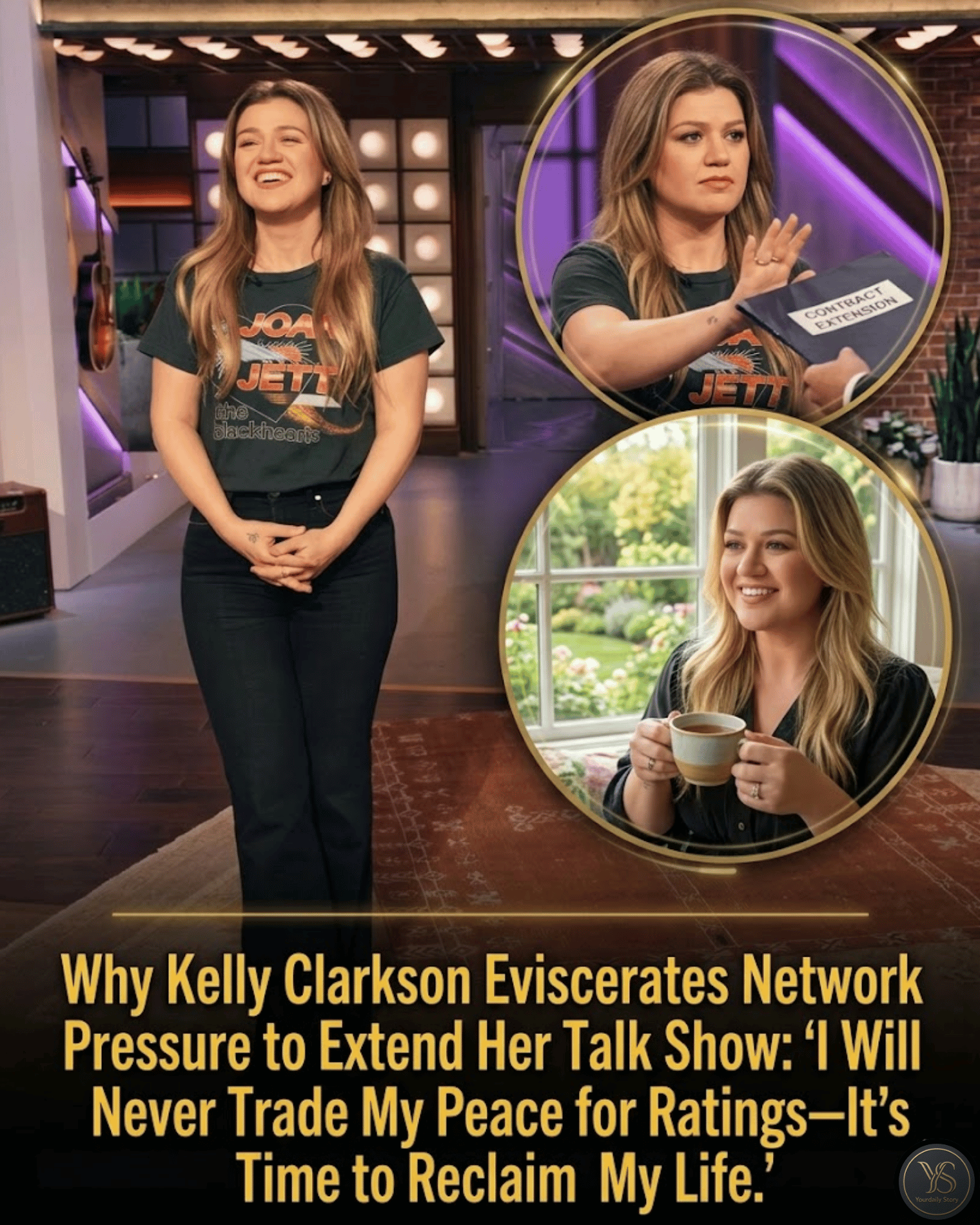 Why Kelly Clarkson Eviscerates Network Pressure to Extend Her Talk Show: “I Will Never Trade My Peace for Ratings—It’s Time to Reclaim My Life.”
