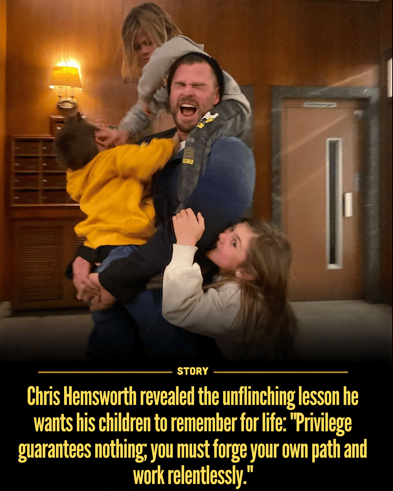 “Chris Hemsworth revealed the unflinching lesson he wants his children to remember for life: “”Privilege guarantees nothing; you must forge your own path and work relentlessly.”” Chris Hemsworth is rejecting the fantasy of inherited success, pushing his children to confront a world where fame and fortune offer zero guarantees. Beneath the laid-back Byron Bay life, he is instilling relentless discipline and urgency, determined to crush entitlement before it takes root as pressure builds between privilege and the demand to truly earn their place [Read More] “