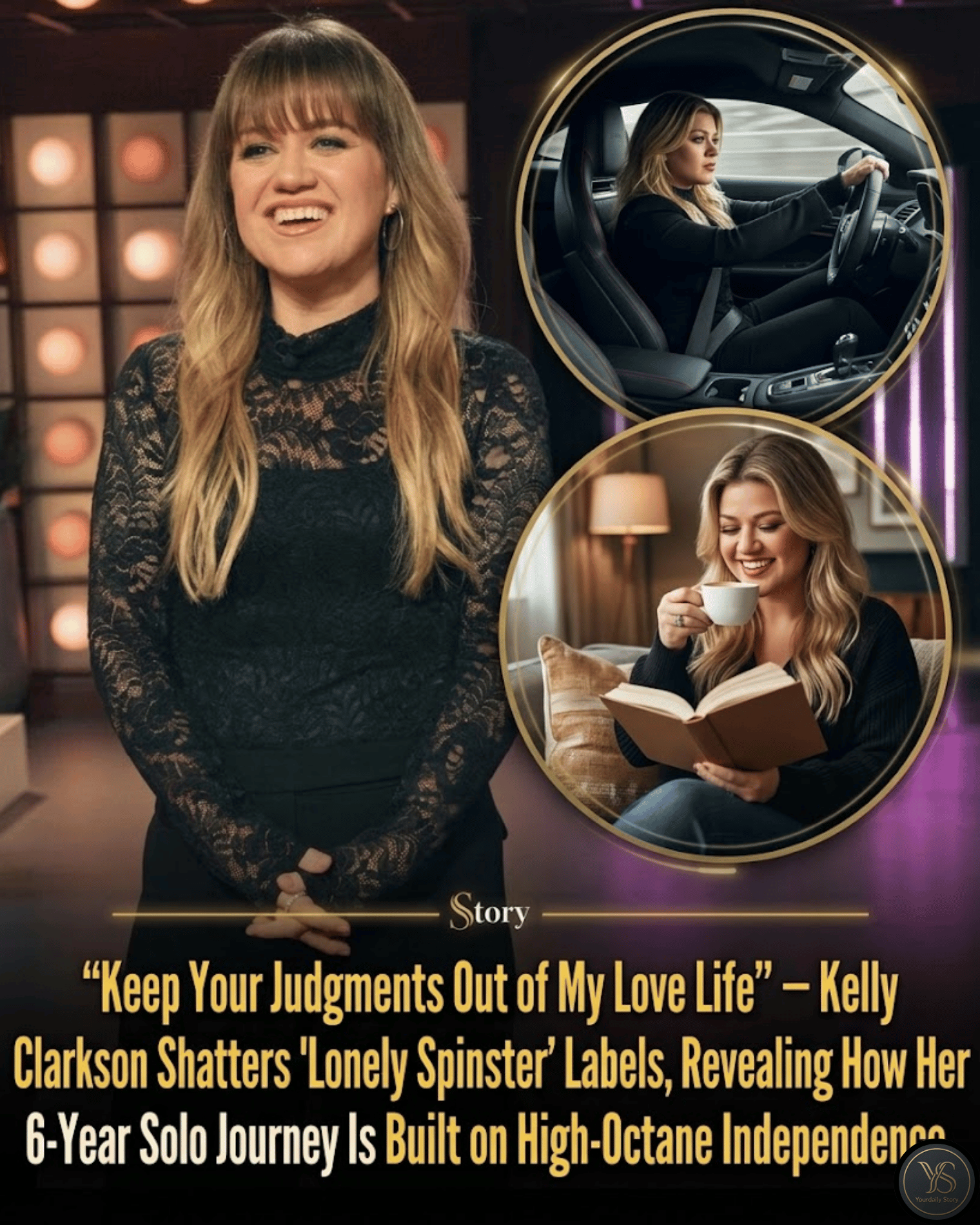 “Keep Your Judgments Out of My Love Life” — Kelly Clarkson Shatters ‘Lonely Spinster’ Labels, Revealing How Her 6-Year Solo Journey Is Built on High-Octane Independence.