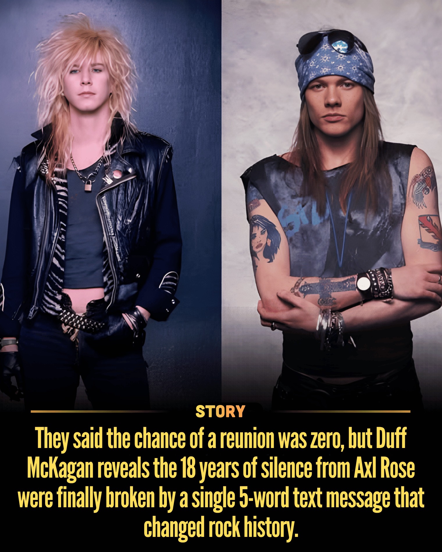 They said the chance of a reunion was zero, but Duff McKagan reveals the 18 years of silence from Axl Rose were finally broken by a single 5-word text message that changed rock history.
