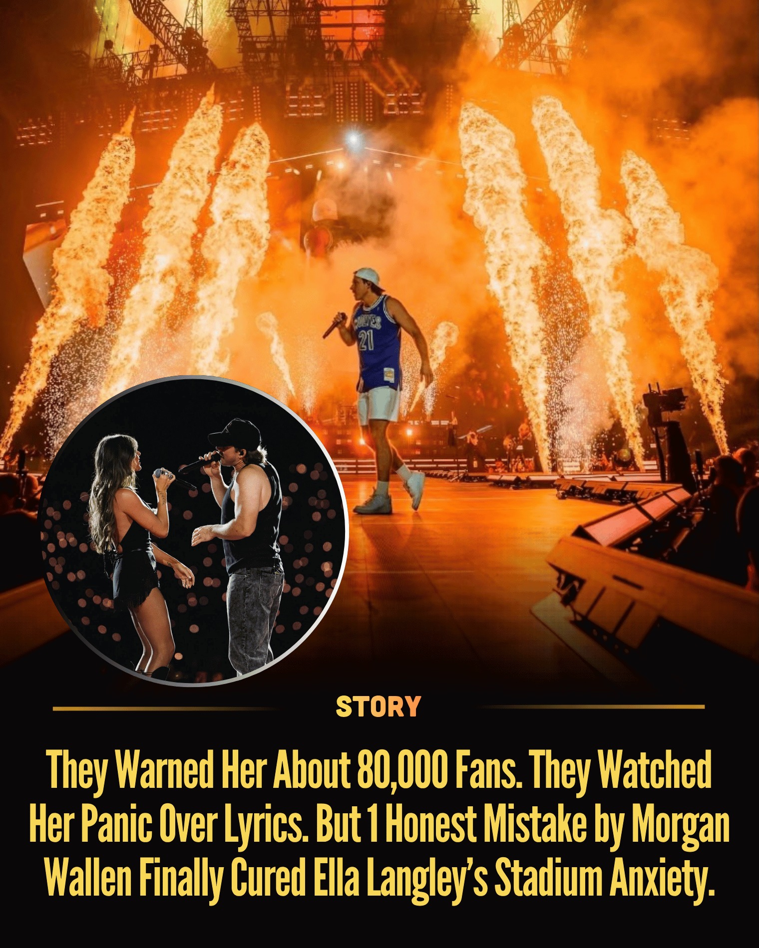 They Warned Her About 80,000 Fans. They Watched Her Panic Over Lyrics. But 1 Honest Mistake by Morgan Wallen Finally Cured Ella Langley’s Stadium Anxiety.