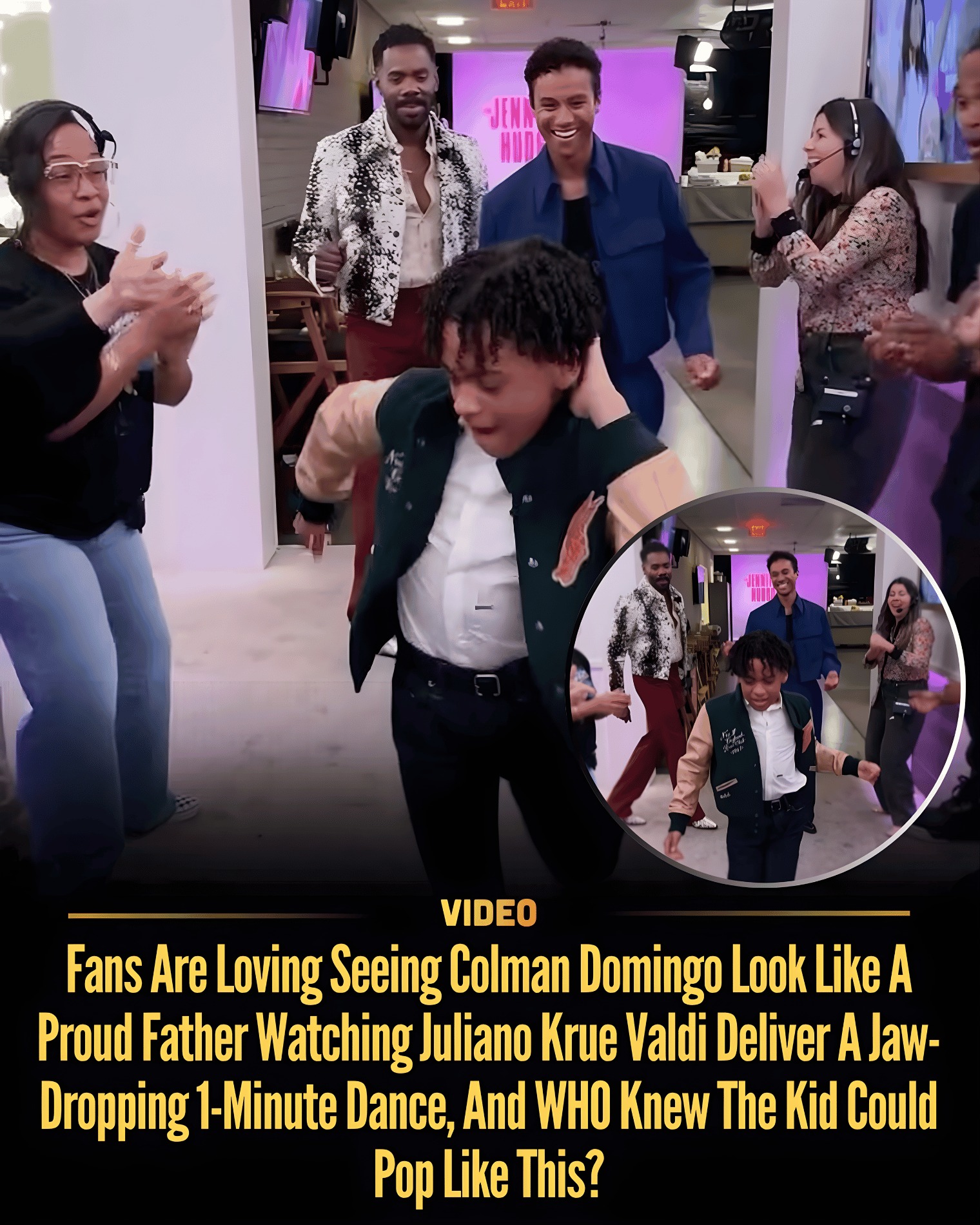 Fans Are Loving Seeing Colman Domingo Look Like A Proud Father Watching Juliano Krue Valdi Deliver A Jaw-Dropping 1-Minute Dance, And WHO Knew The Kid Could Pop Like This?