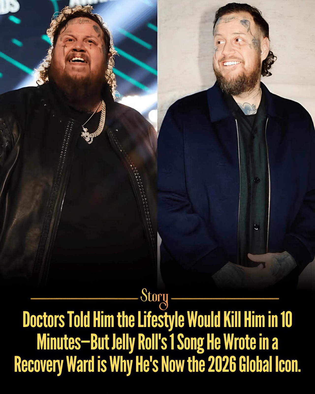 Doctors Told Him the Lifestyle Would Kill Him in 10 Minutes—But Jelly Roll’s 1 Song He Wrote in a Recovery Ward is Why He’s Now the 2026 Global Icon.