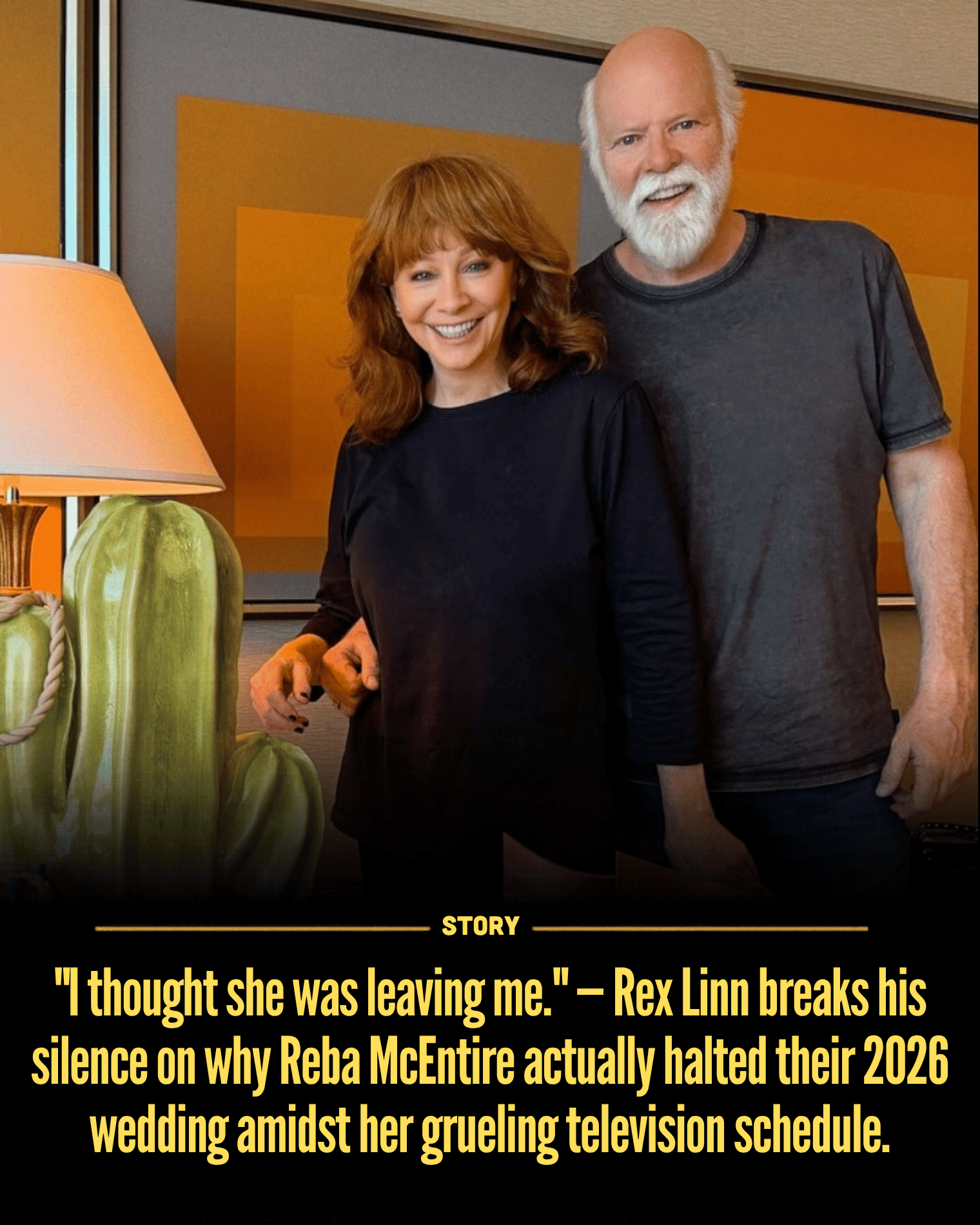 “I thought she was leaving me.” — Rex Linn breaks his silence on why Reba McEntire actually halted their 2026 wedding amidst her grueling television schedule.