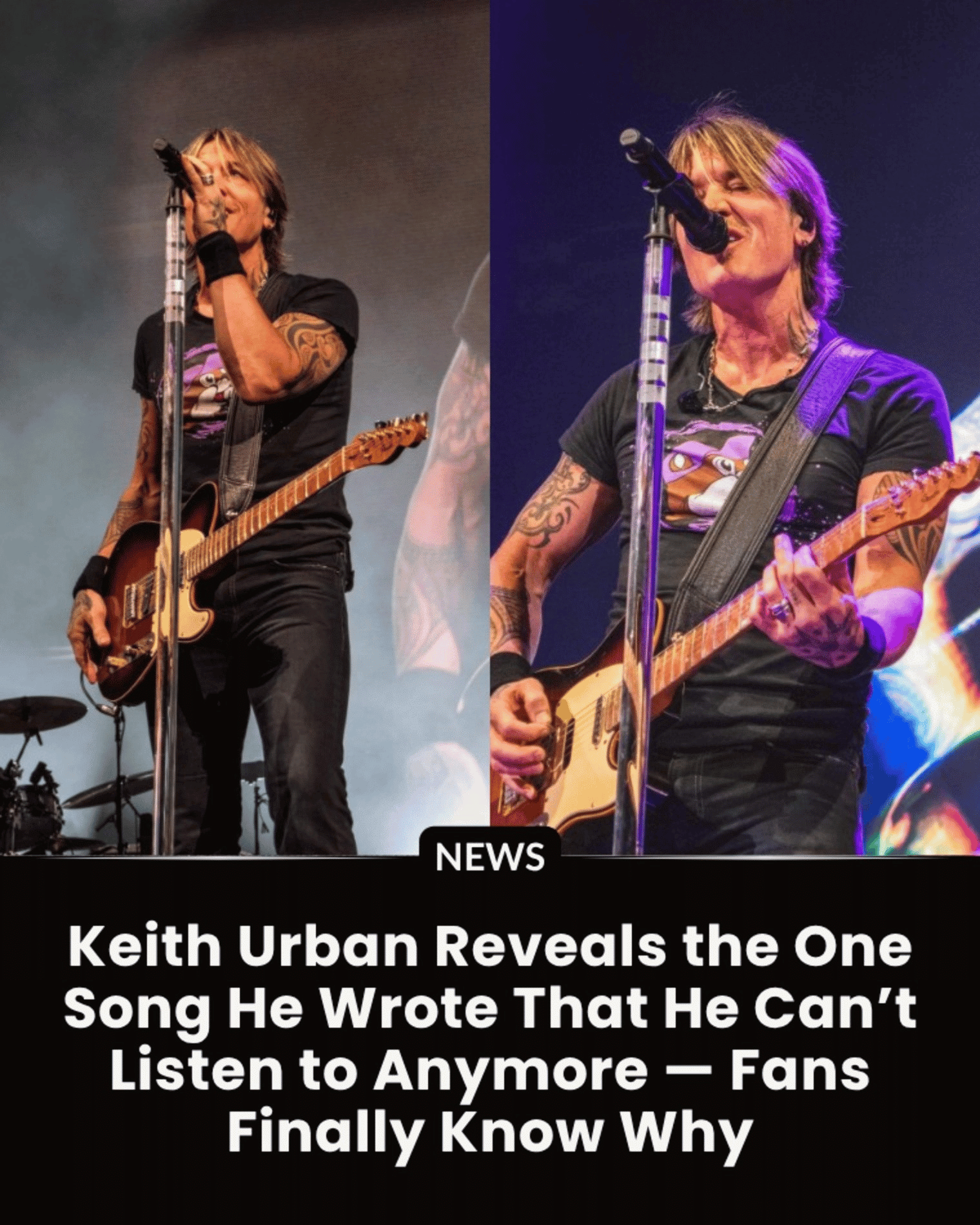 Keith Urban Reveals the One Song He Wrote That He Can’t Listen to Anymore — Fans Finally Know Why