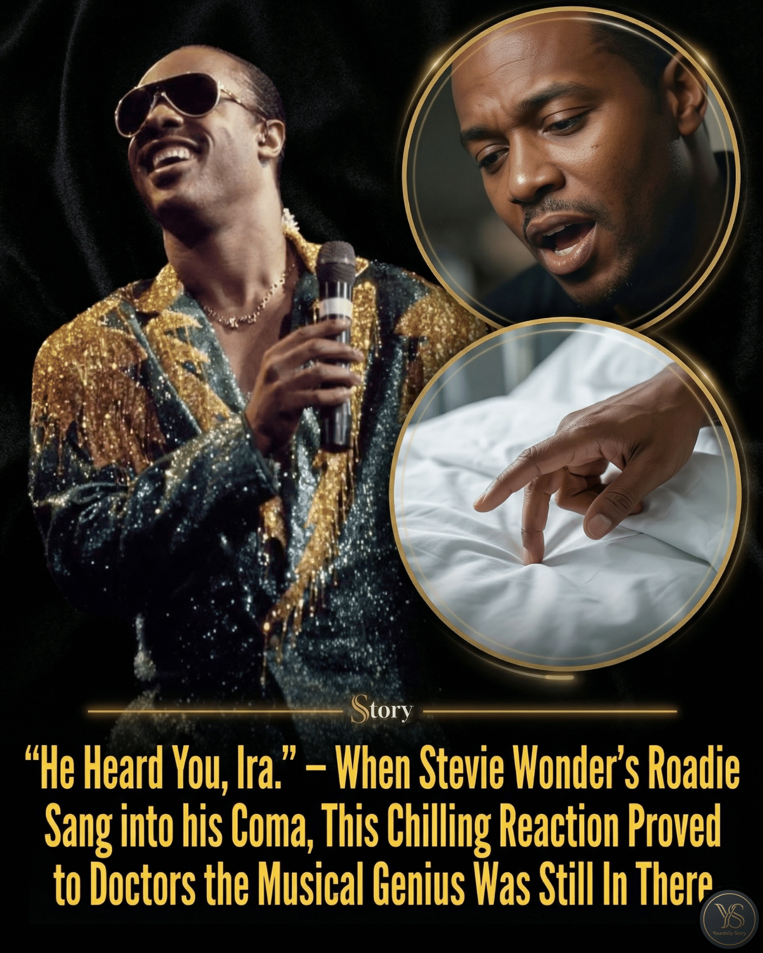 “He Heard You, Ira.” — When Stevie Wonder’s Roadie Sang into his Coma, This Chilling Reaction Proved to Doctors the Musical Genius Was Still In There.