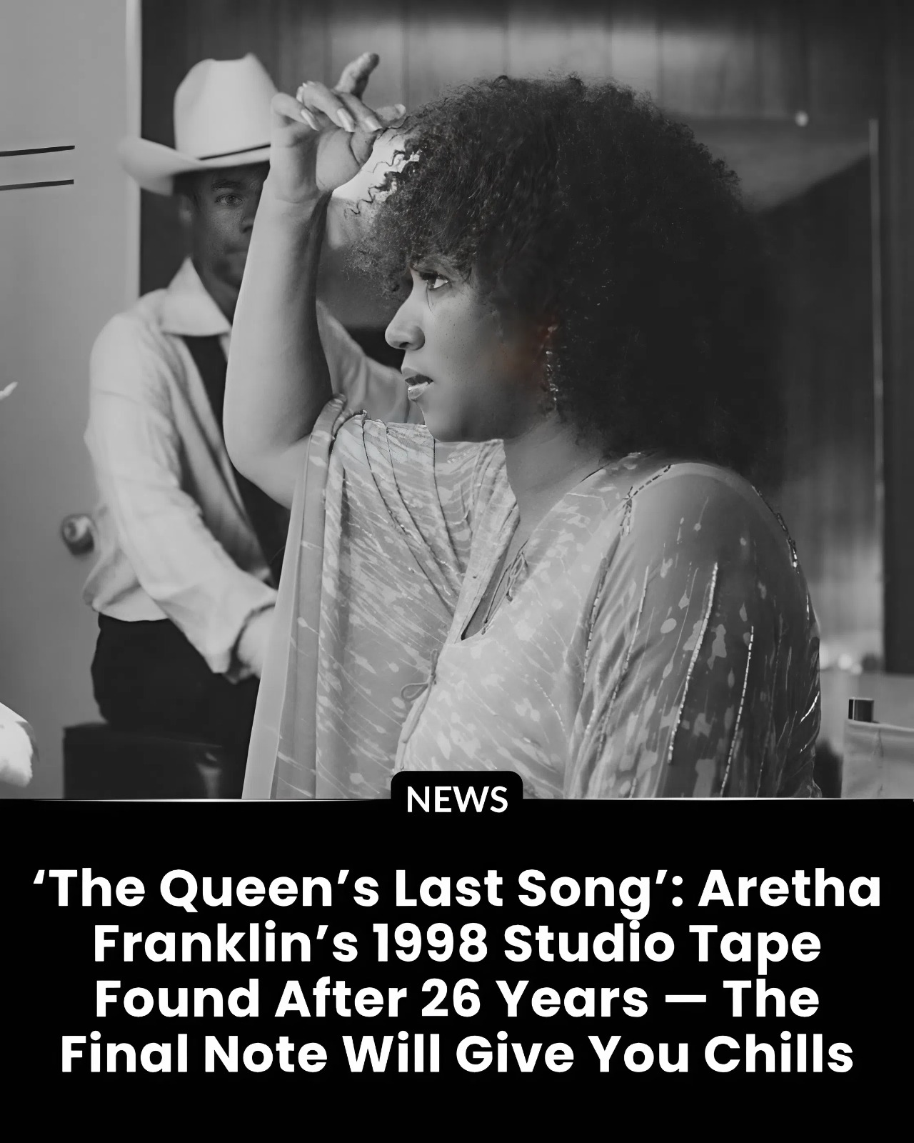 Buried in a Detroit studio for more than two decades, a single reel of tape has just rewritten music history. Inside it? Aretha Franklin — laughing, improvising, and then delivering a final note so powerful that engineers fell silent.