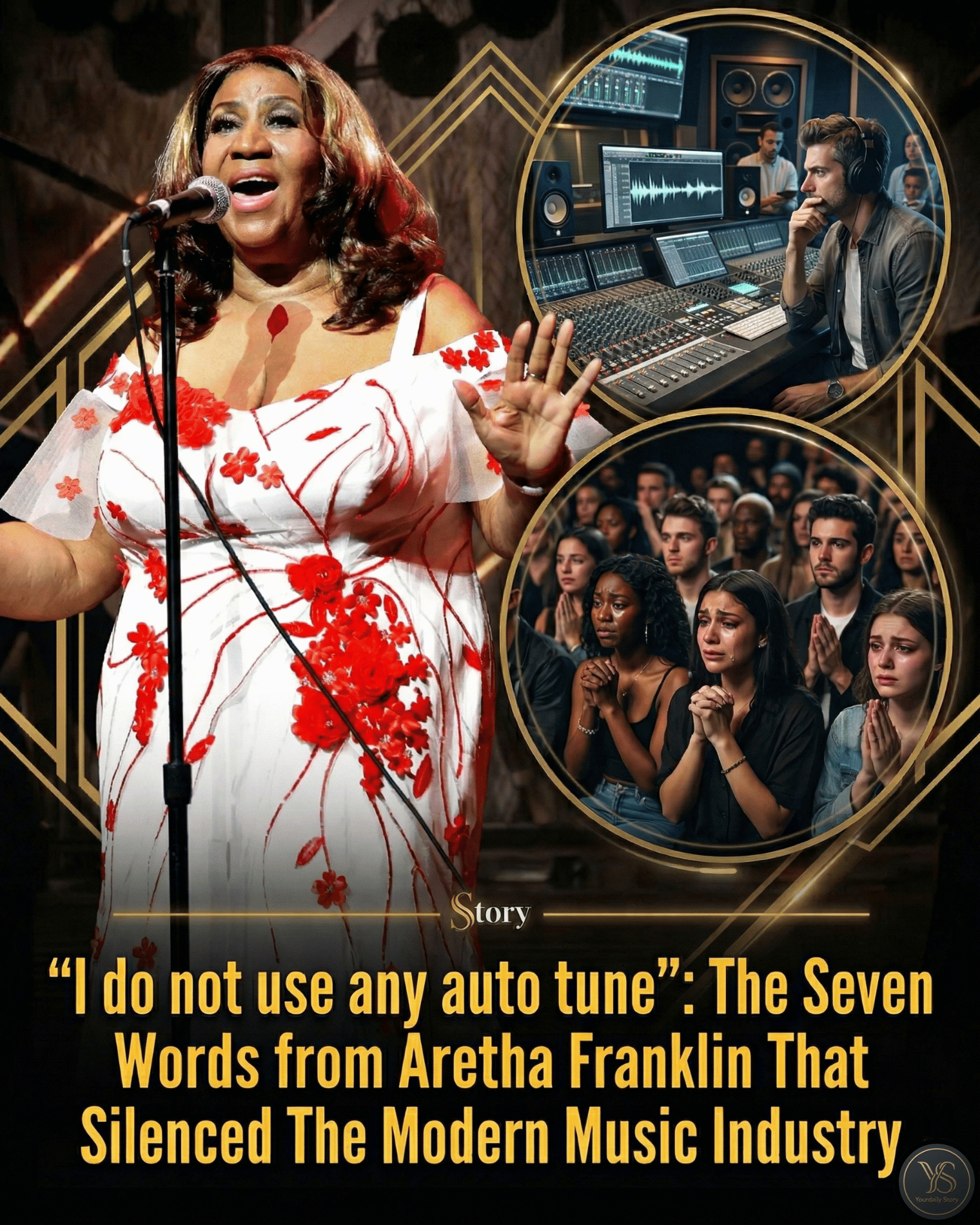 “I do not use any auto tune”: The Seven Words from Aretha Franklin That Silenced The Modern Music Industry