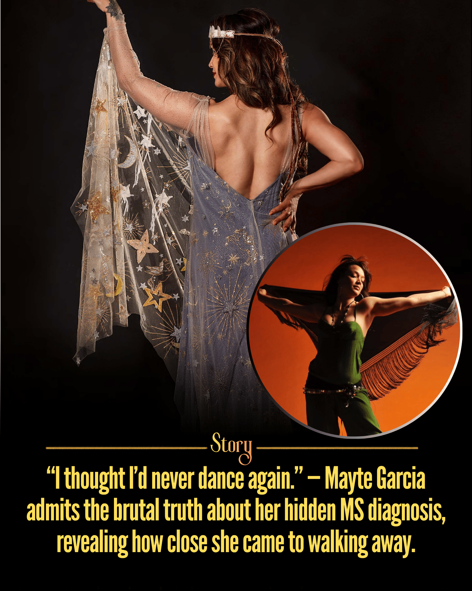 “I thought I’d never dance again.” — Mayte Garcia admits the brutal truth about her hidden MS diagnosis, revealing how close she came to walking away.