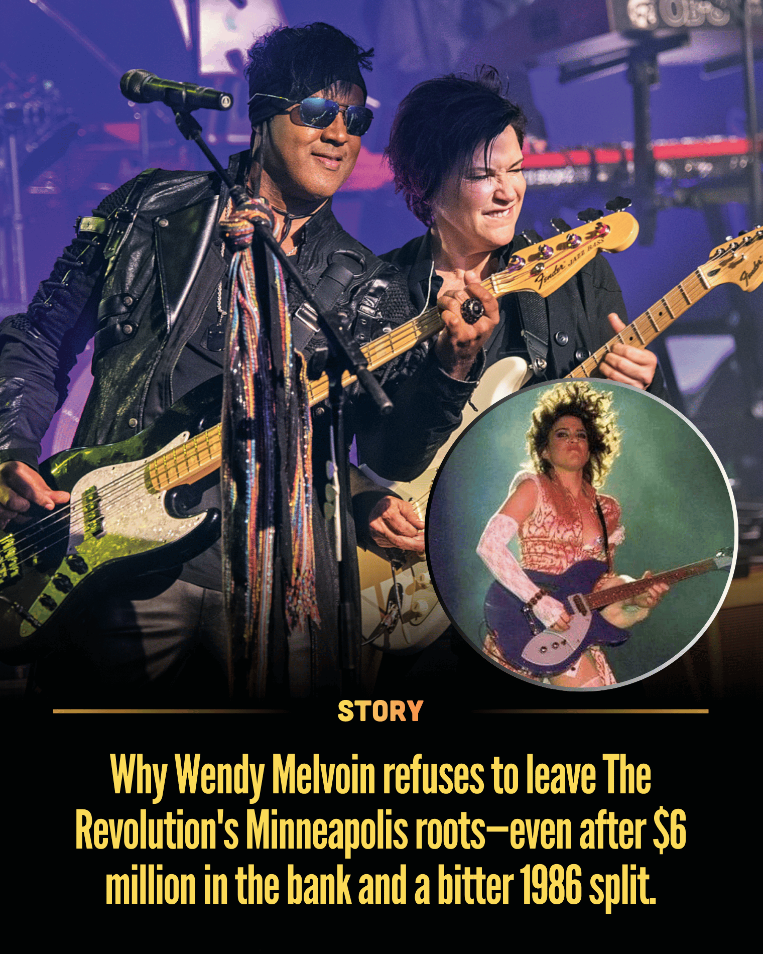 Why Wendy Melvoin refuses to leave The Revolution’s Minneapolis roots—even after $6 million in the bank and a bitter 1986 split.