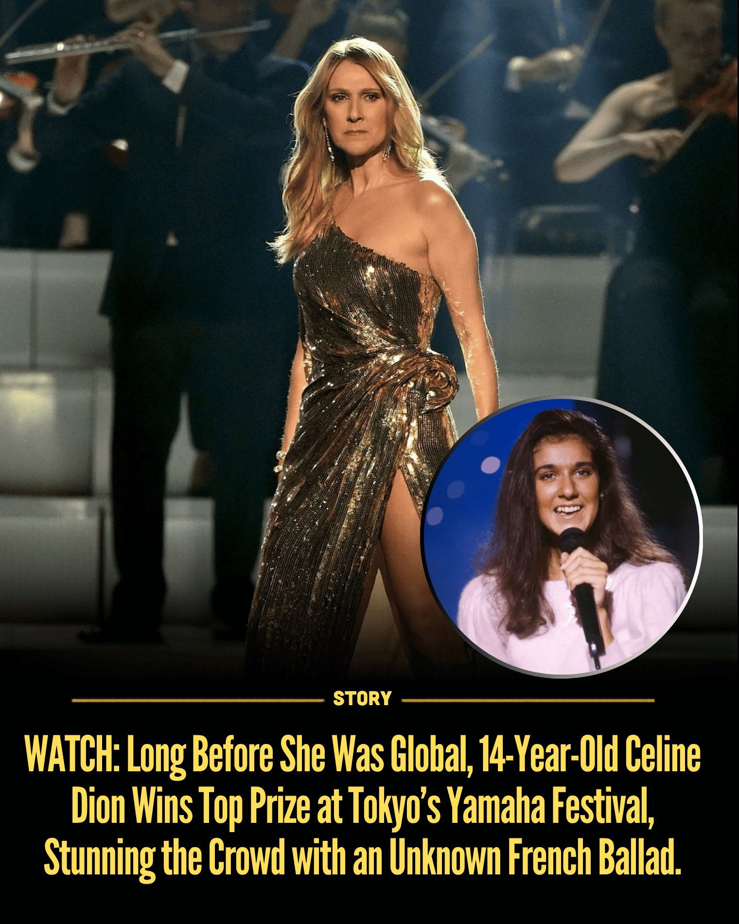 WATCH: Long Before She Was Global, 14-Year-Old Celine Dion Wins Top Prize at Tokyo’s Yamaha Festival, Stunning the Crowd with an Unknown French Ballad.