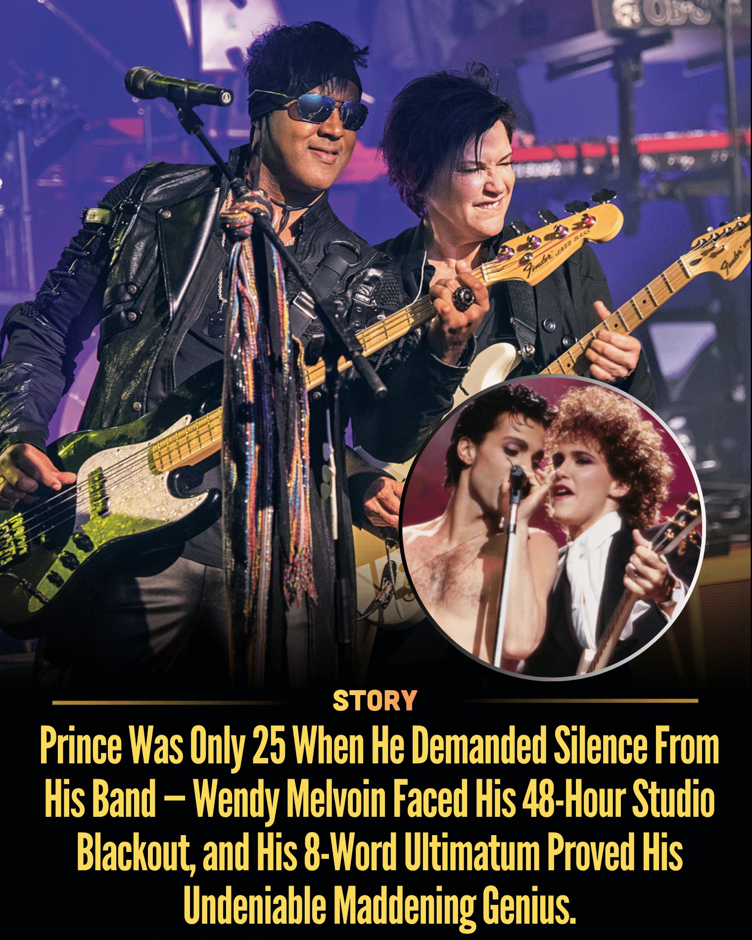 Prince Was Only 25 When He Demanded Silence From His Band — Wendy Melvoin Faced His 48-Hour Studio Blackout, and His 8-Word Ultimatum Proved His Undeniable Maddening Genius.