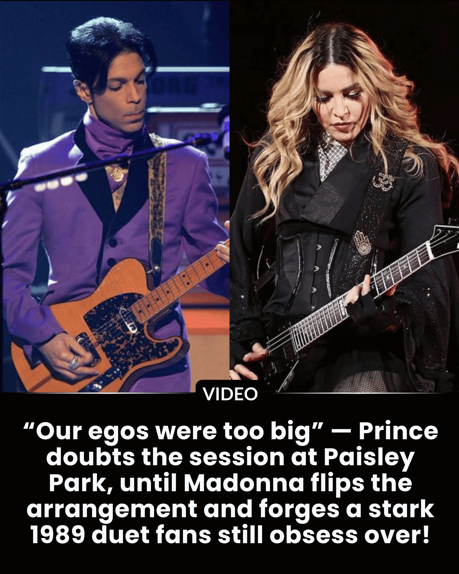 “Our egos were too big” — Prince doubts the session at Paisley Park, until Madonna flips the arrangement and forges a stark 1989 duet fans still obsess over!