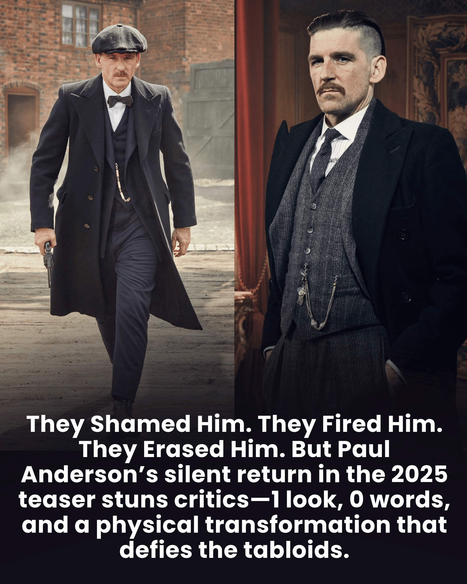 They Shamed Him. They Fired Him. They Erased Him. But Paul Anderson’s silent return in the 2025 teaser stuns critics—1 look, 0 words, and a physical transformation that defies the tabloids.