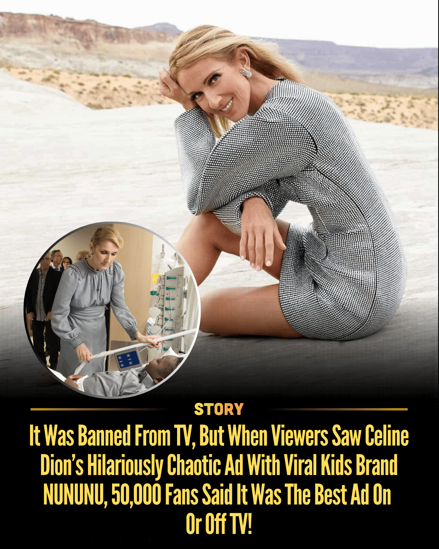 It Was Banned From TV, But When Viewers Saw Celine Dion’s Hilariously Chaotic Ad With Viral Kids Brand NUNUNU, 50,000 Fans Said It Was The Best Ad On Or Off TV! Celine Dion is turning expectations upside down as her wildly chaotic ad with NUNUNU suddenly resurfaces and shocks viewers. What starts as a strange concept quickly spirals into something bold, bizarre, and unexpectedly hilarious, leaving fans stunned by how far she pushes her image. The energy, the risk, the sheer unpredictability—it all builds into a moment you can’t look away from. [Read More]