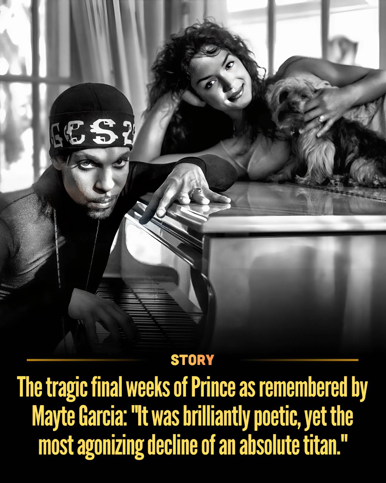 The tragic final weeks of Prince as remembered by Mayte Garcia: “It was brilliantly poetic, yet the most agonizing decline of an absolute titan.”