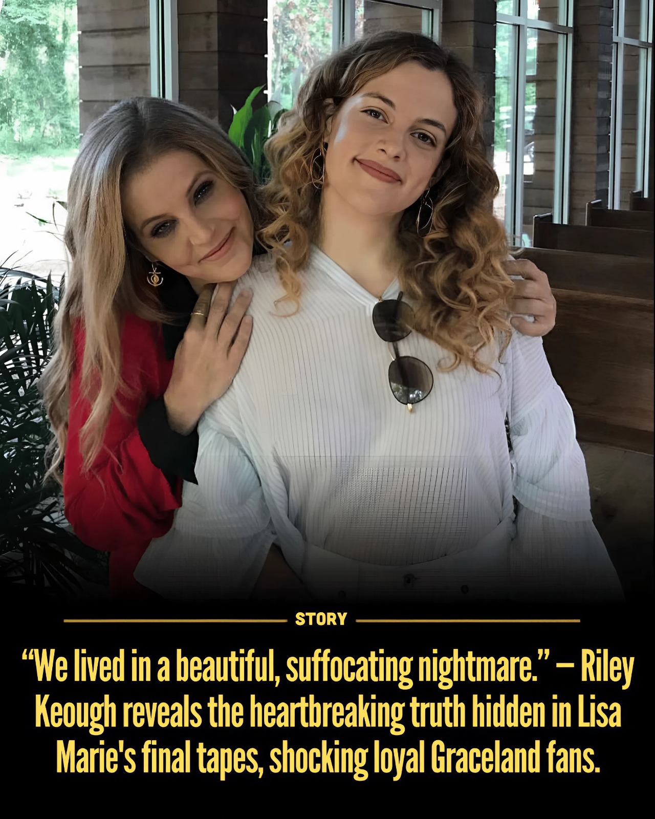 “We lived in a beautiful, suffocating nightmare.” — Riley Keough reveals the heartbreaking truth hidden in Lisa Marie’s final tapes, shocking loyal Graceland fans.