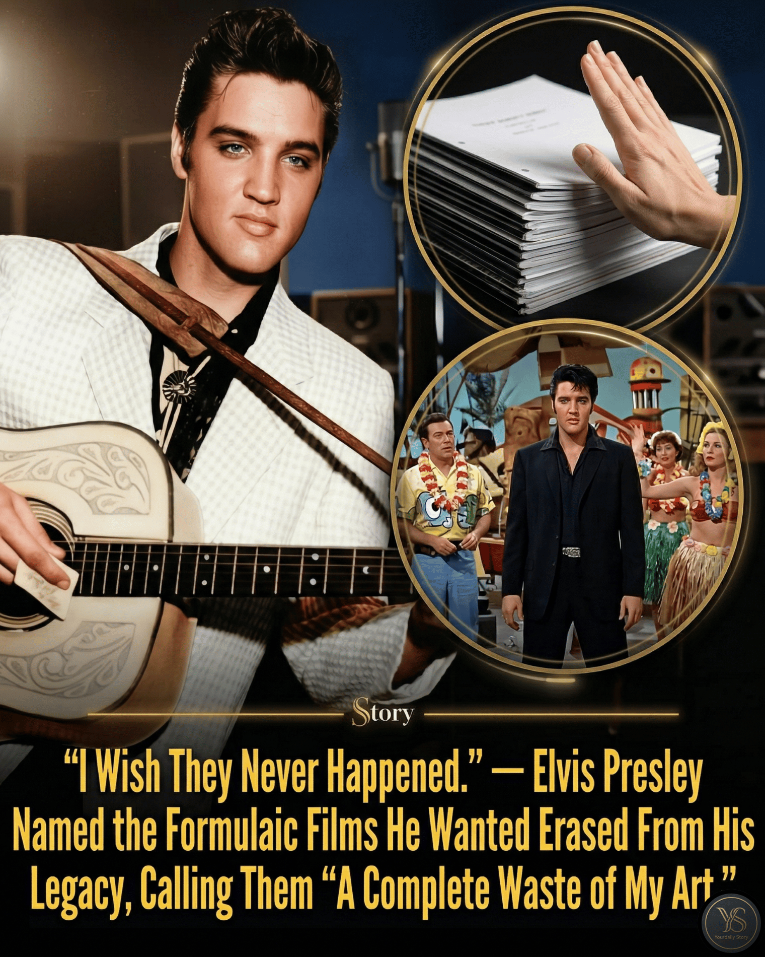 “I Wish They Never Happened.” — Elvis Presley Named the Formulaic Films He Wanted Erased From His Legacy, Calling Them “A Complete Waste of My Art.”