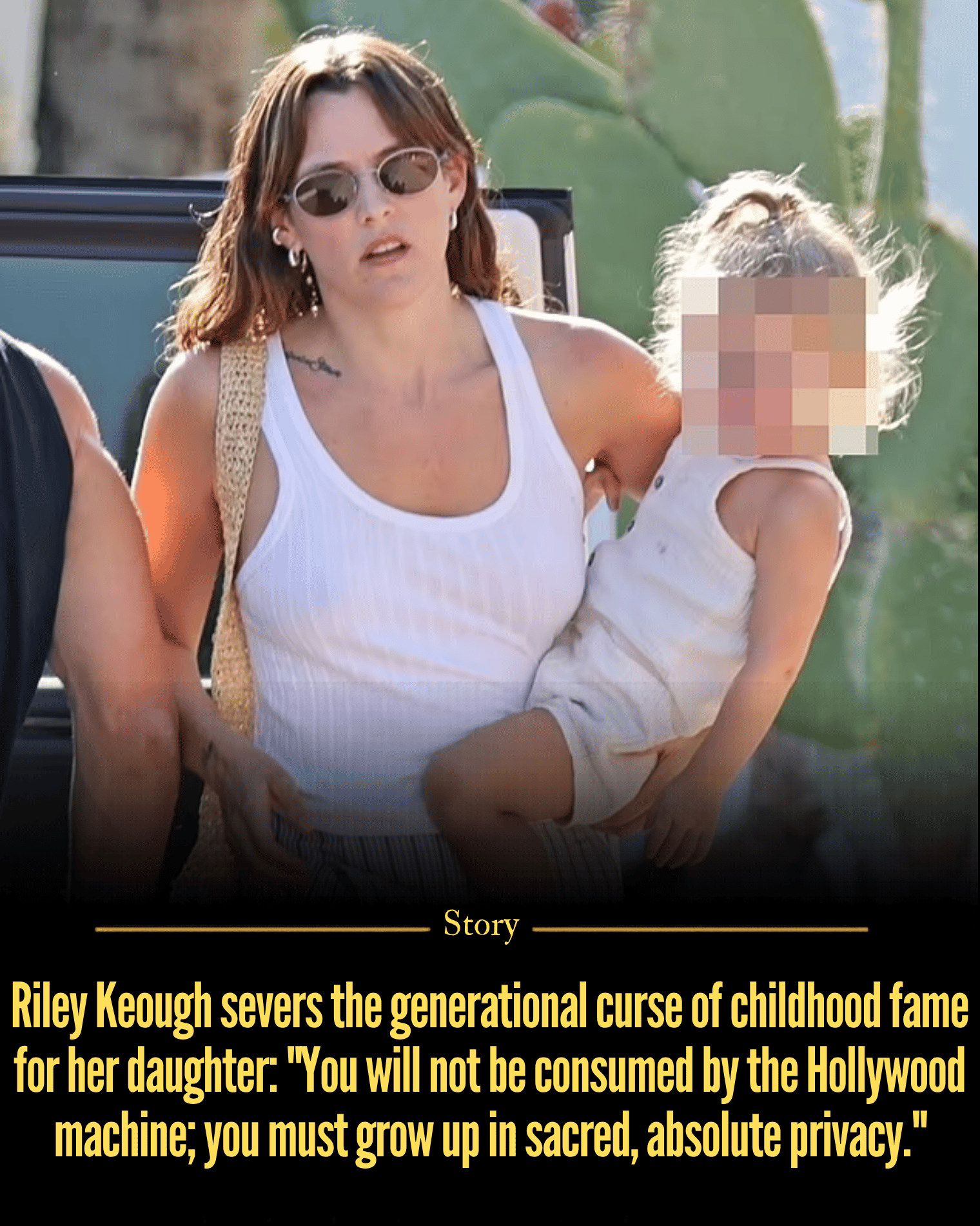 Riley Keough severs the generational curse of childhood fame for her daughter: “You will not be consumed by the Hollywood machine; you must grow up in sacred, absolute privacy.”