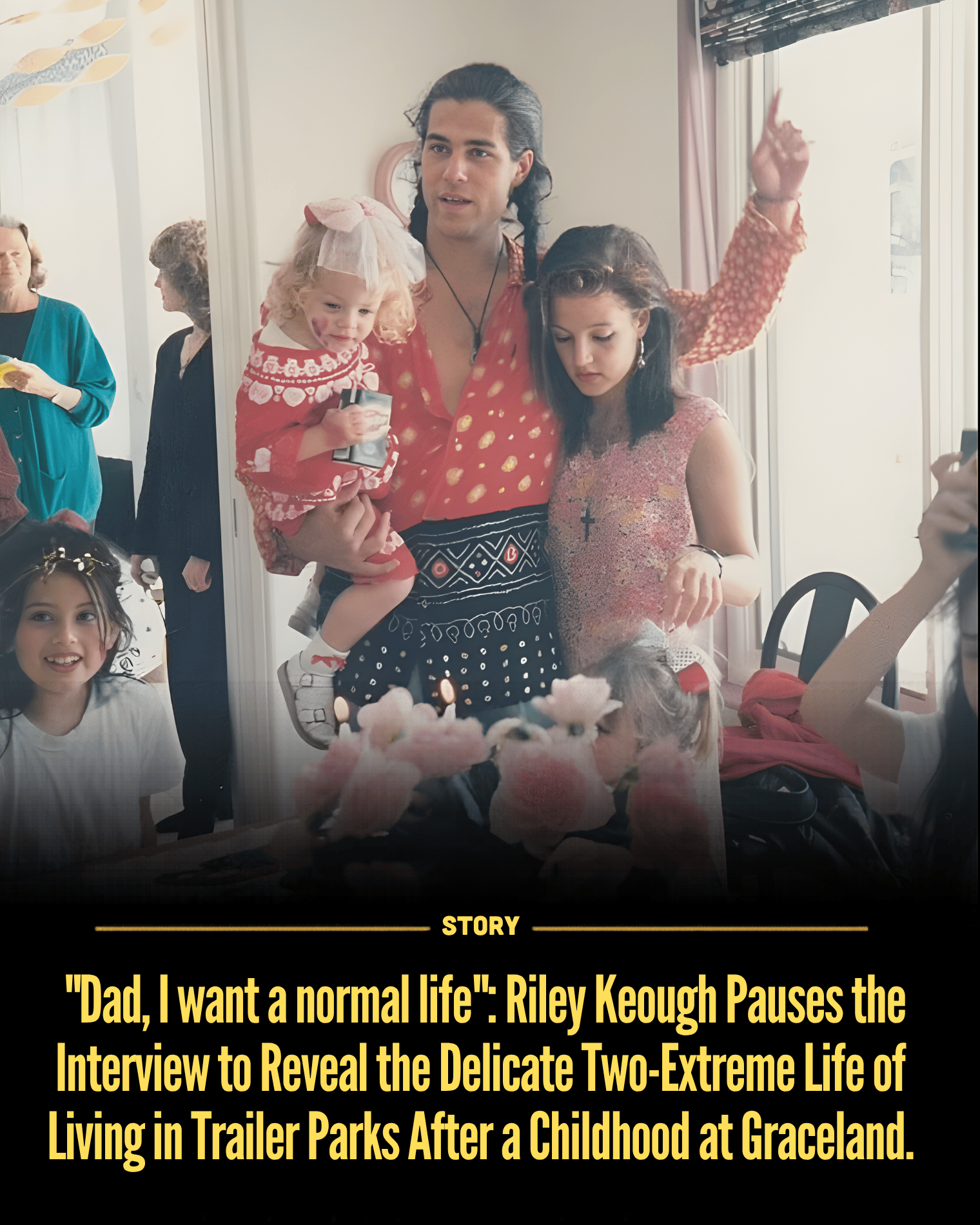 “Dad, I want a normal life”: Riley Keough Pauses the Interview to Reveal the Delicate Two-Extreme Life of Living in Trailer Parks After a Childhood at Graceland.