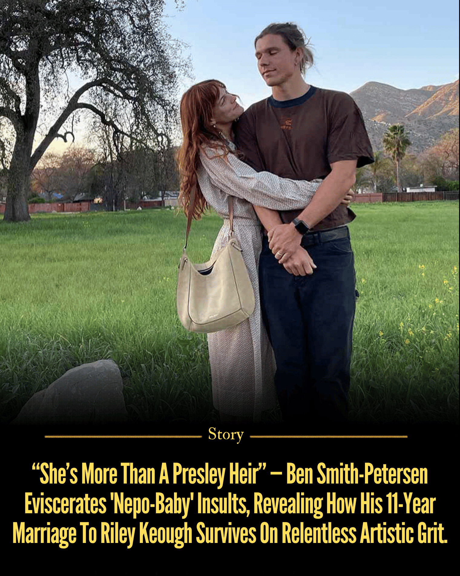 “She’s More Than A Presley Heir” — Ben Smith-Petersen Eviscerates ‘Nepo-Baby’ Insults, Revealing How His 11-Year Marriage To Riley Keough Survives On Relentless Artistic Grit.