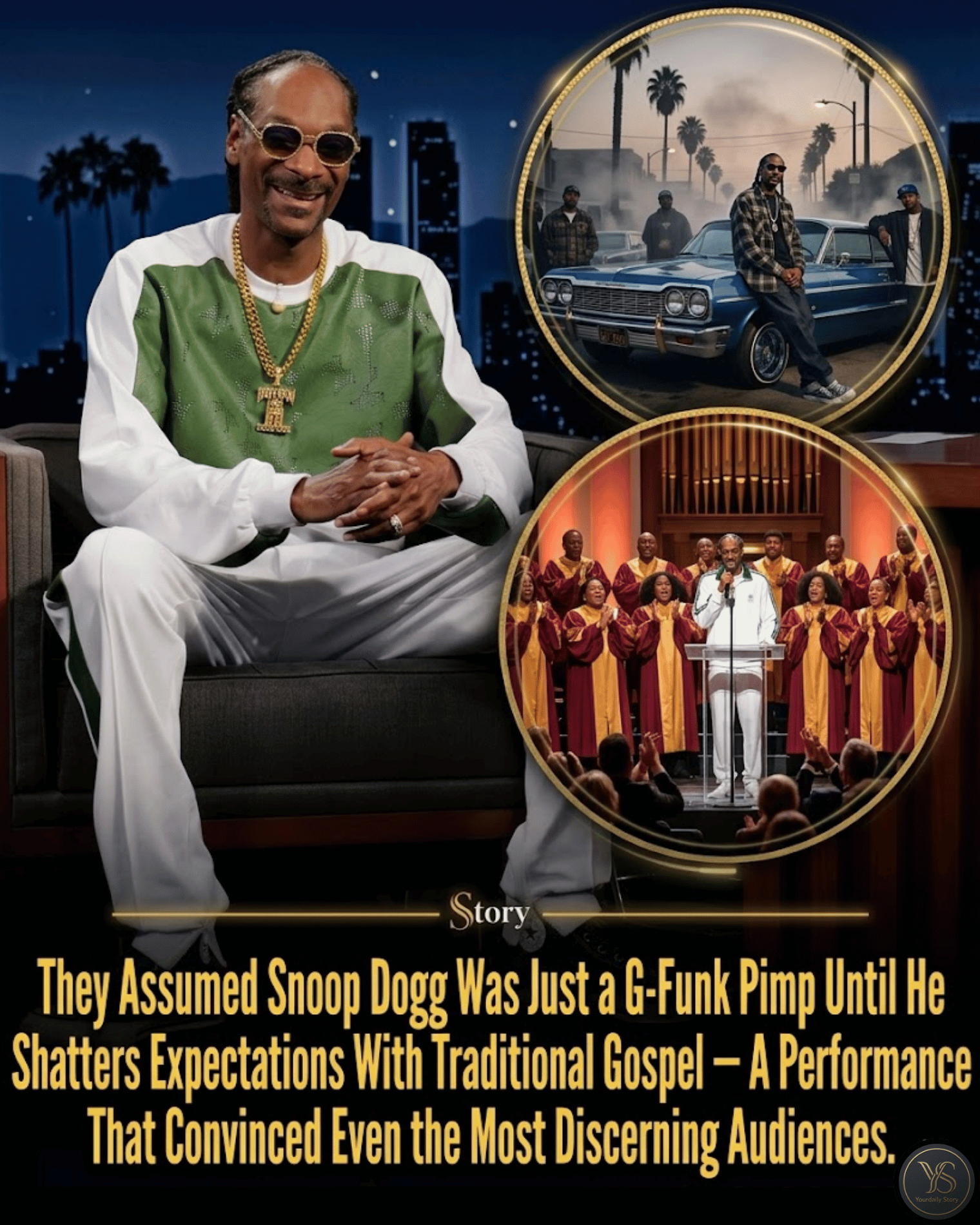 They Assumed Snoop Dogg Was Just a G-Funk Pimp Until He Shatters Expectations With Traditional Gospel — A Performance That Convinced Even the Most Discerning Audiences.