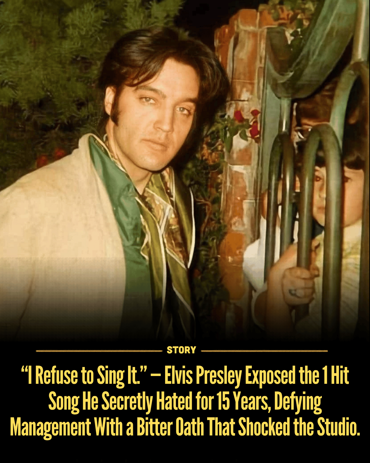 “I Refuse to Sing It.” — Elvis Presley Exposed the 1 Hit Song He Secretly Hated for 15 Years, Defying Management With a Bitter Oath That Shocked the Studio.