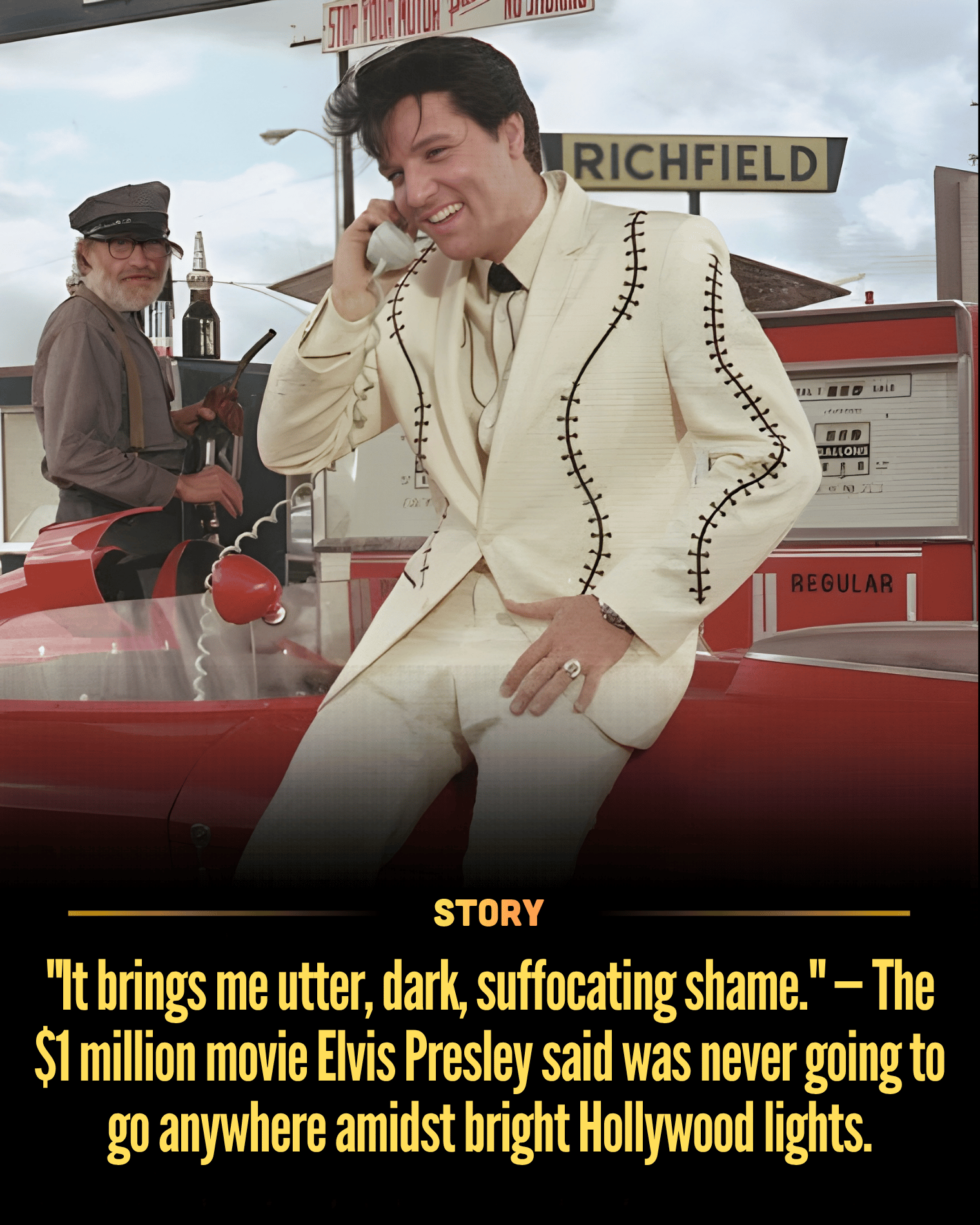 “It brings me utter, dark, suffocating shame.” — The $1 million movie Elvis Presley said was never going to go anywhere amidst bright Hollywood lights.