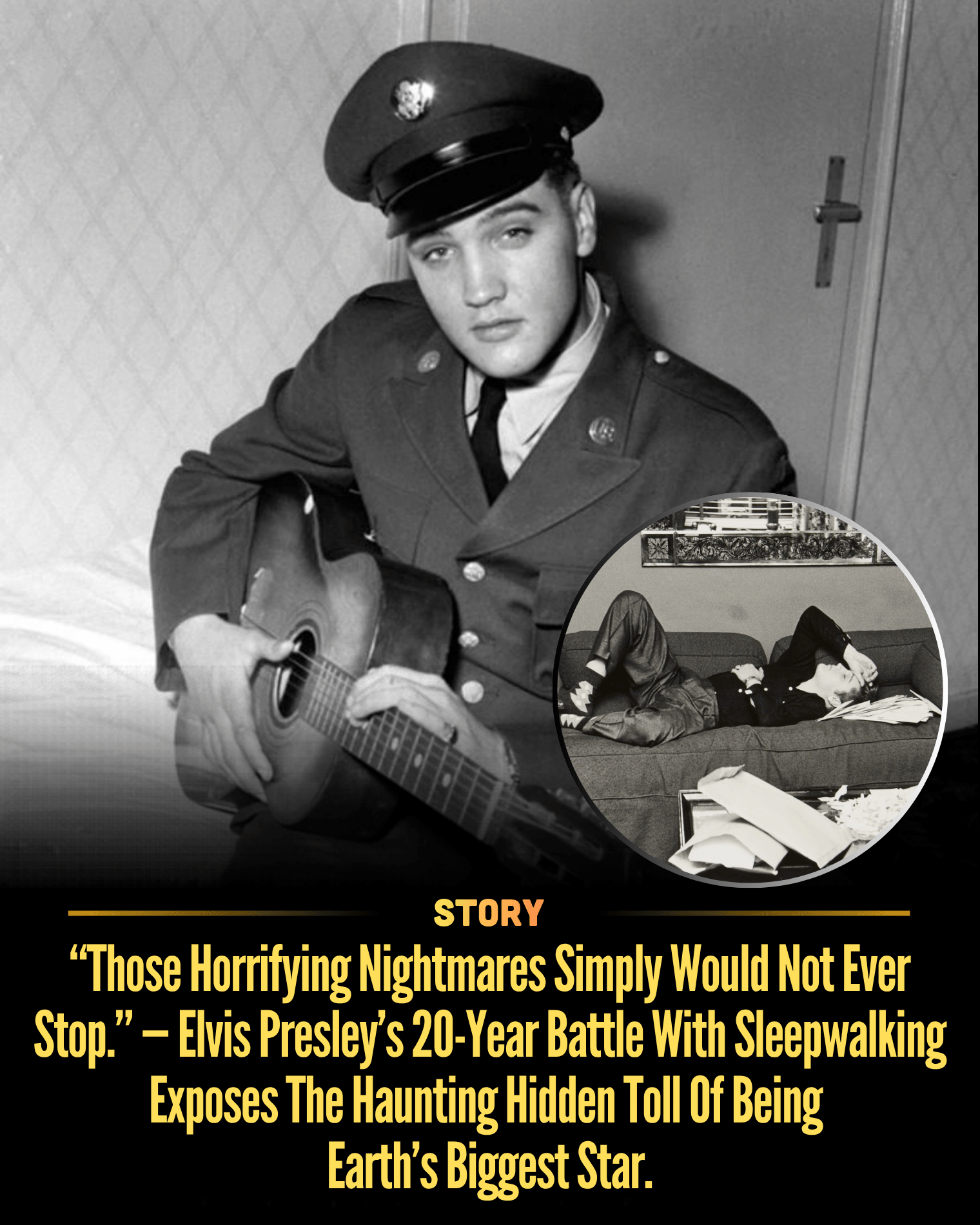 “Those Horrifying Nightmares Simply Would Not Ever Stop.” — Elvis Presley’s 20-Year Battle With Sleepwalking Exposes The Haunting Hidden Toll Of Being Earth’s Biggest Star.