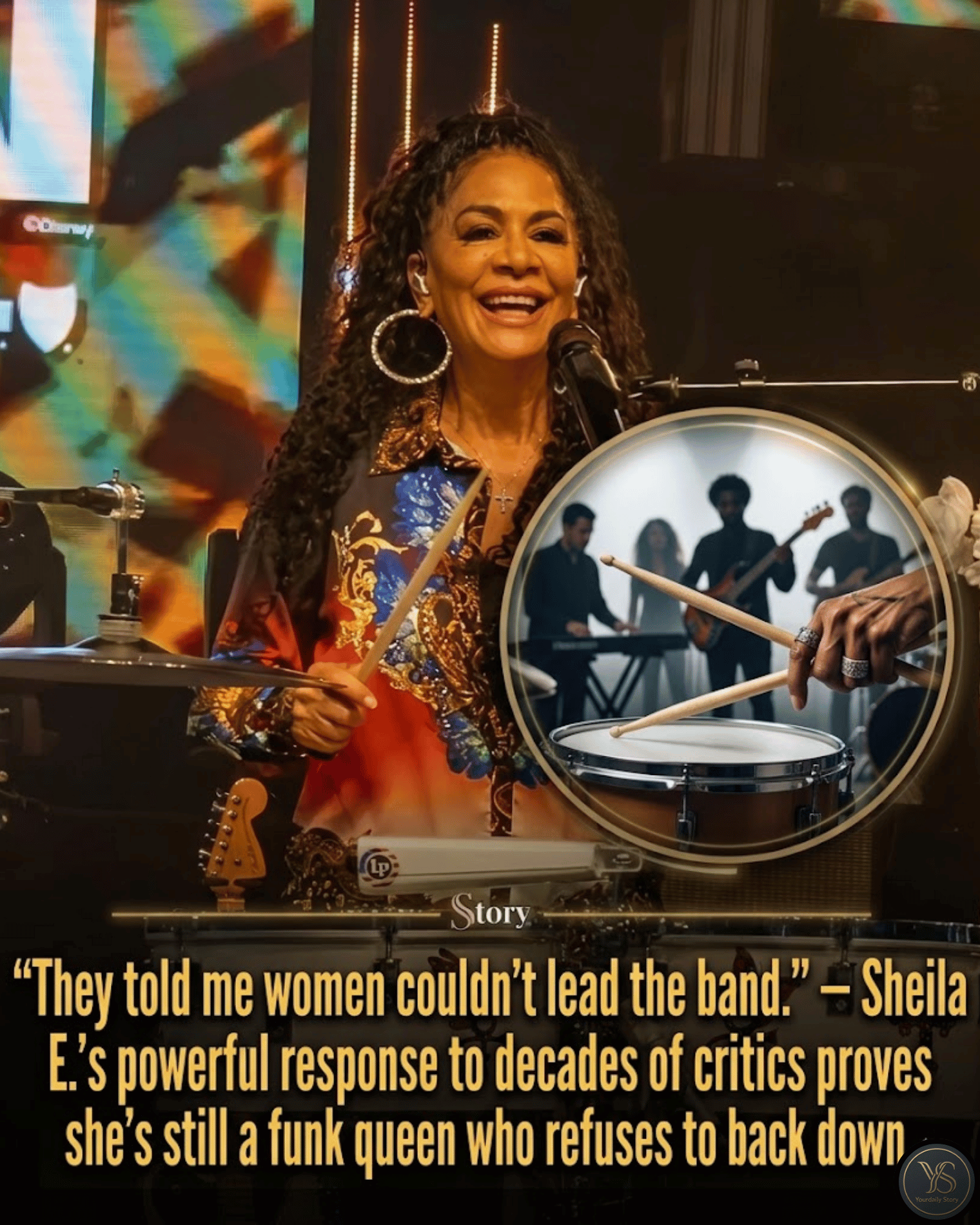 “They told me women couldn’t lead the band.” — Sheila E.’s powerful response to decades of critics proves she’s still a funk queen who refuses to back down.