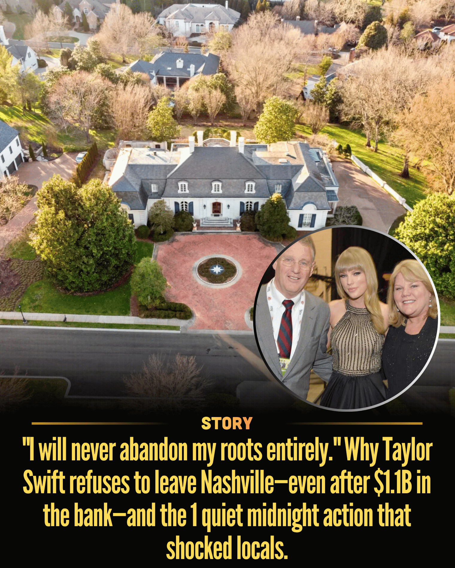 “I will never abandon my roots entirely.” Why Taylor Swift refuses to leave Nashville—even after $1.1B in the bank—and the 1 quiet midnight action that shocked locals.