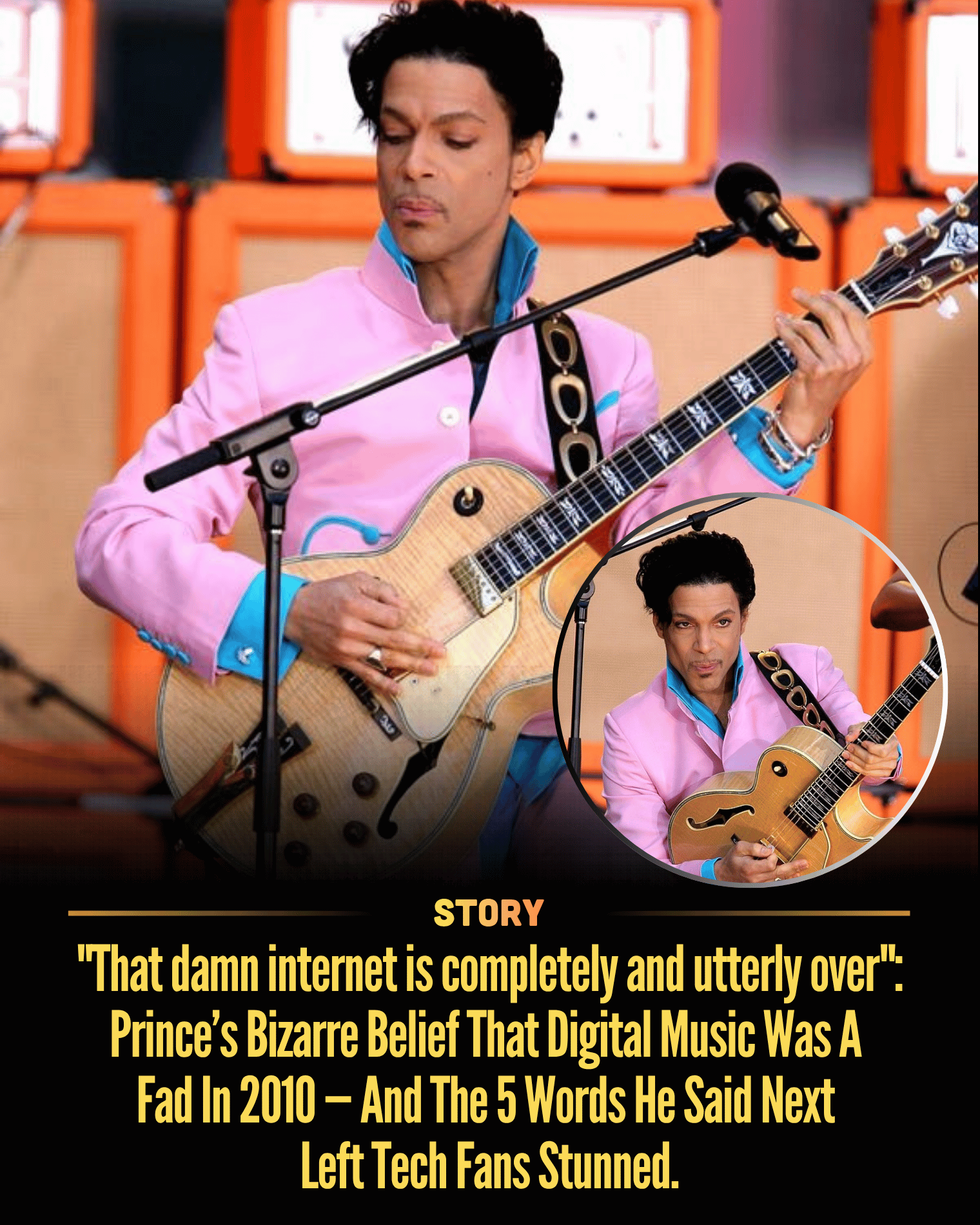 “That damn internet is completely and utterly over”: Prince’s Bizarre Belief That Digital Music Was A Fad In 2010 — And The 5 Words He Said Next Left Tech Fans Stunned.