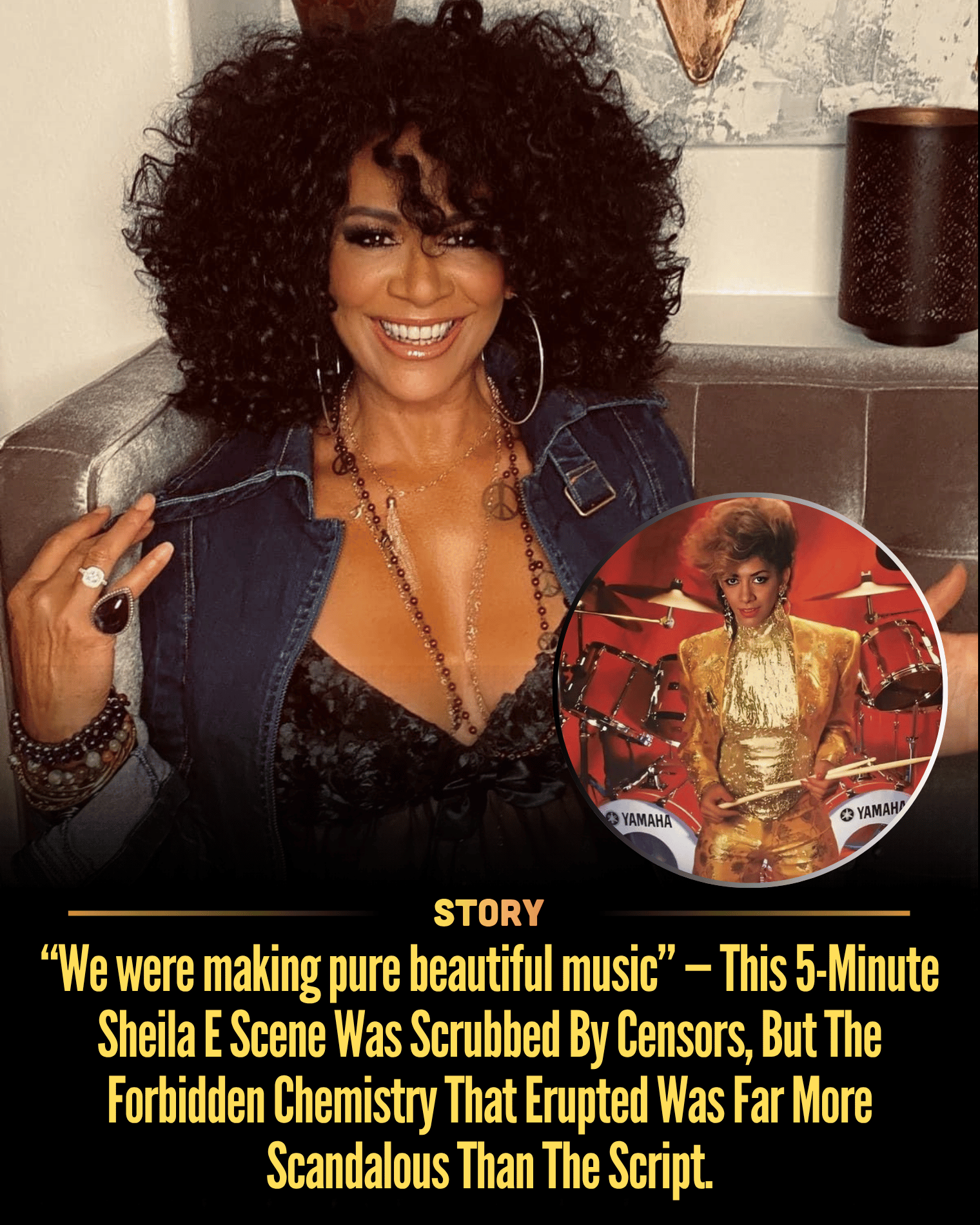 “We were making pure beautiful music” — This 5-Minute Sheila E Scene Was Scrubbed By Censors, But The Forbidden Chemistry That Erupted Was Far More Scandalous Than The Script.