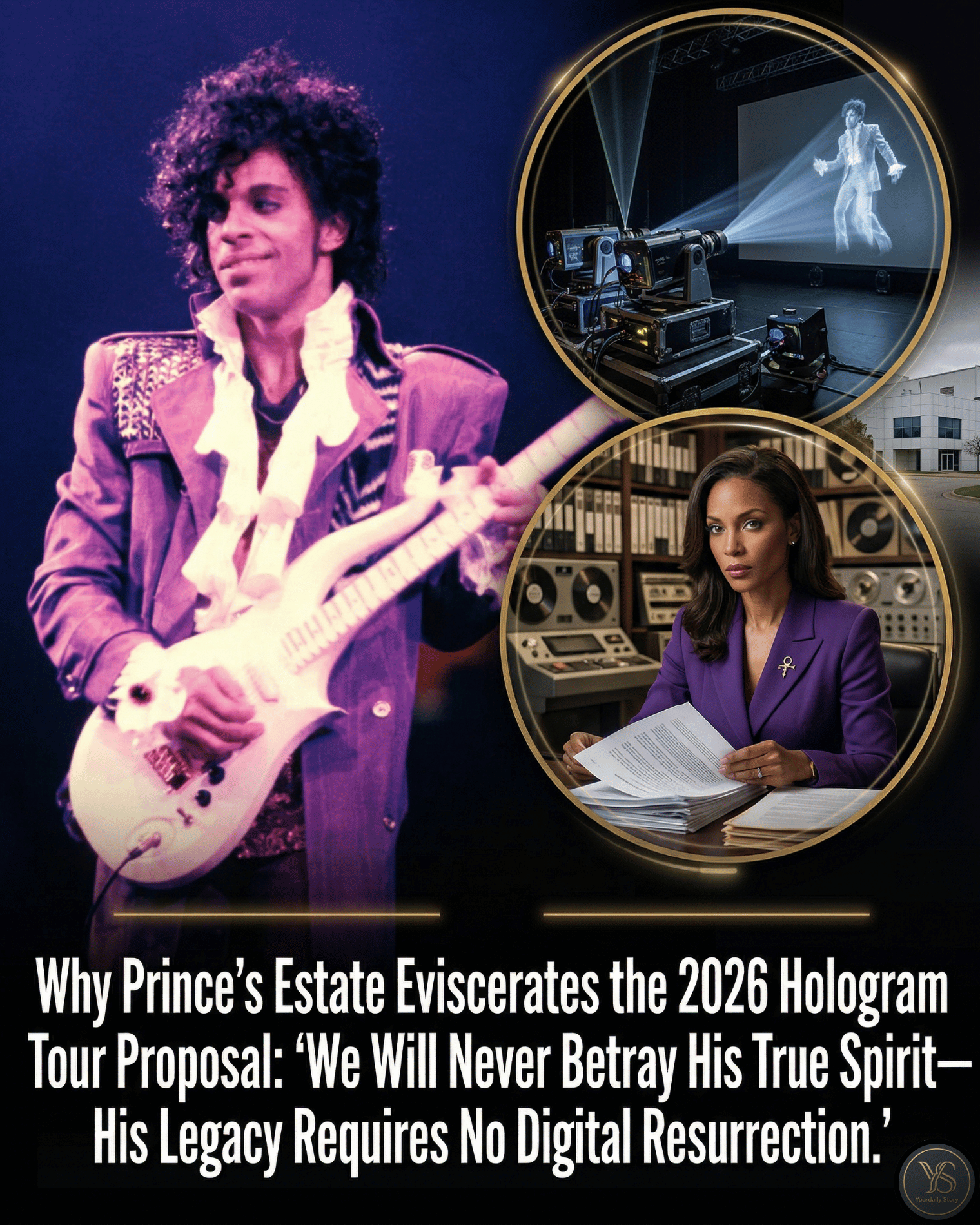 Why Prince’s Estate Eviscerates the 2026 Hologram Tour Proposal: “We Will Never Betray His True Spirit—His Legacy Requires No Digital Resurrection.”