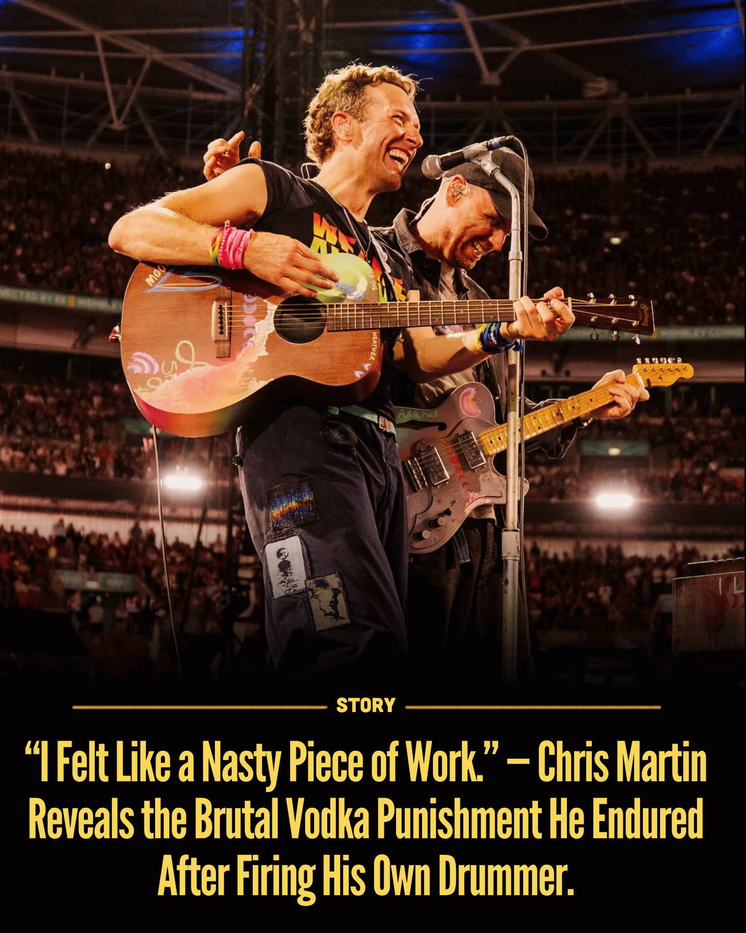 “I Felt Like a Nasty Piece of Work.” — Chris Martin Reveals the Brutal Vodka Punishment He Endured After Firing His Own Drummer.